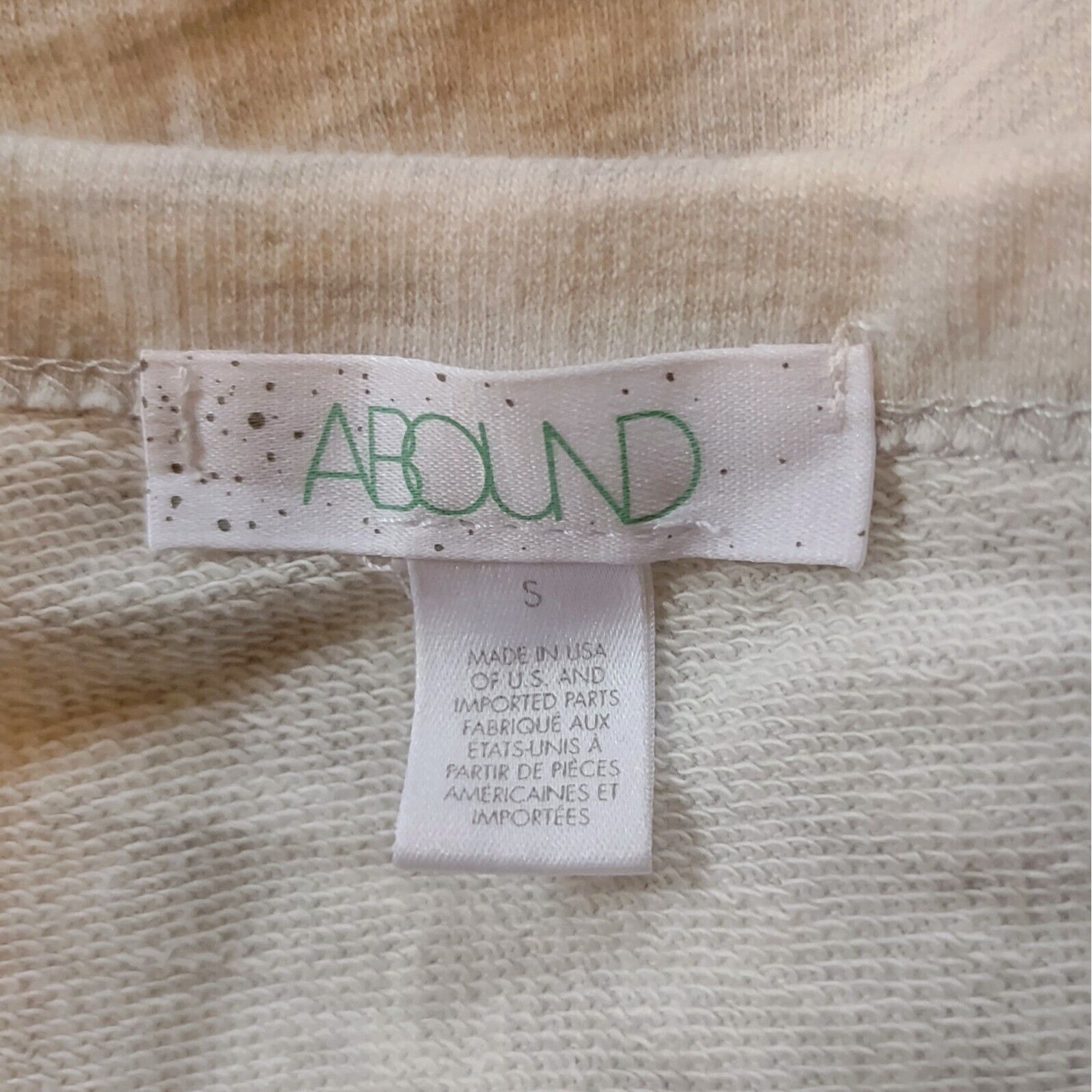 Other ABOUND Top Grey Light Heather Women Size Small Crop Raw Hem Size S / US 4 / IT 40 - 3 Thumbnail