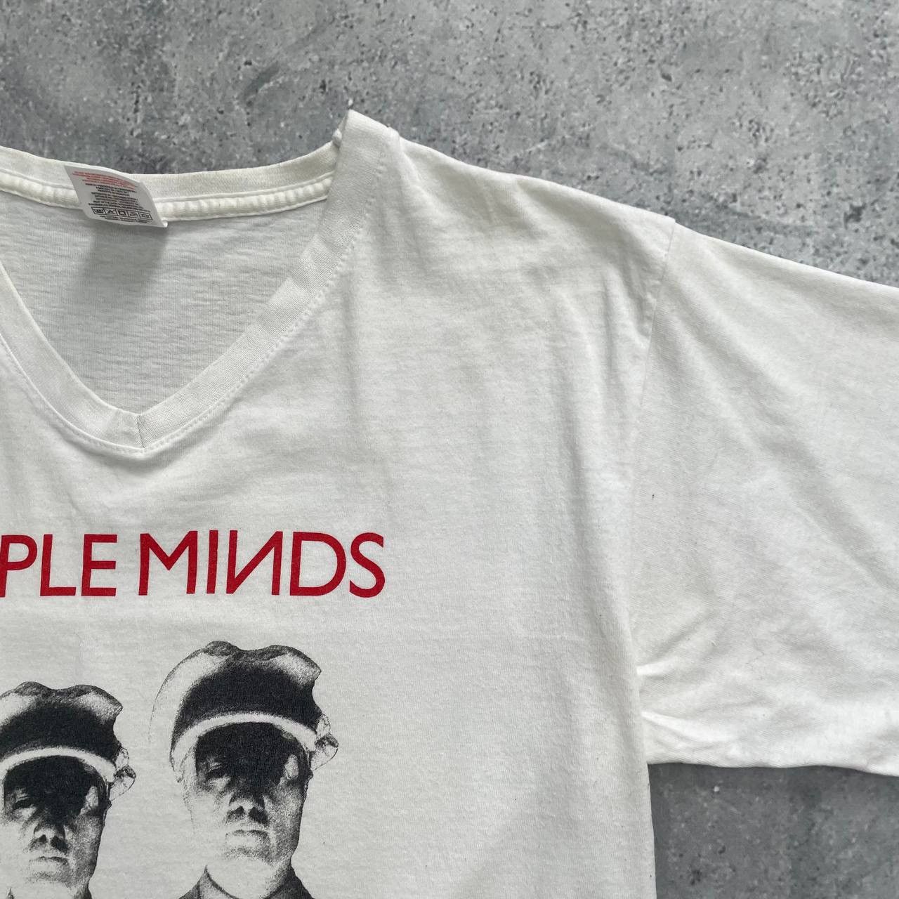 Band Tees Simple Minds Empires And Dance Promo V-Neck T Shirt White M Size US M / EU 48-50 / 2 - 9 Thumbnail