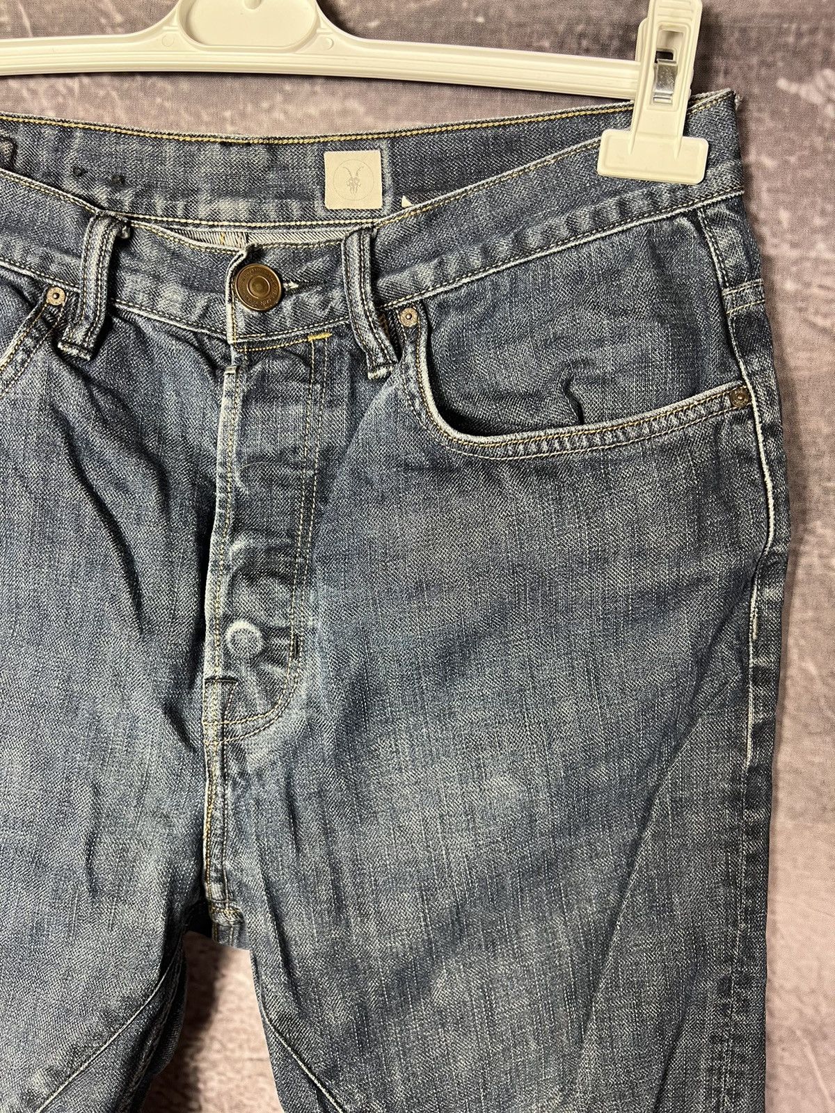 Allsaints AllSaints Yawa Short Kick Denim Pants Size US 30 / EU 46 - 4 Thumbnail