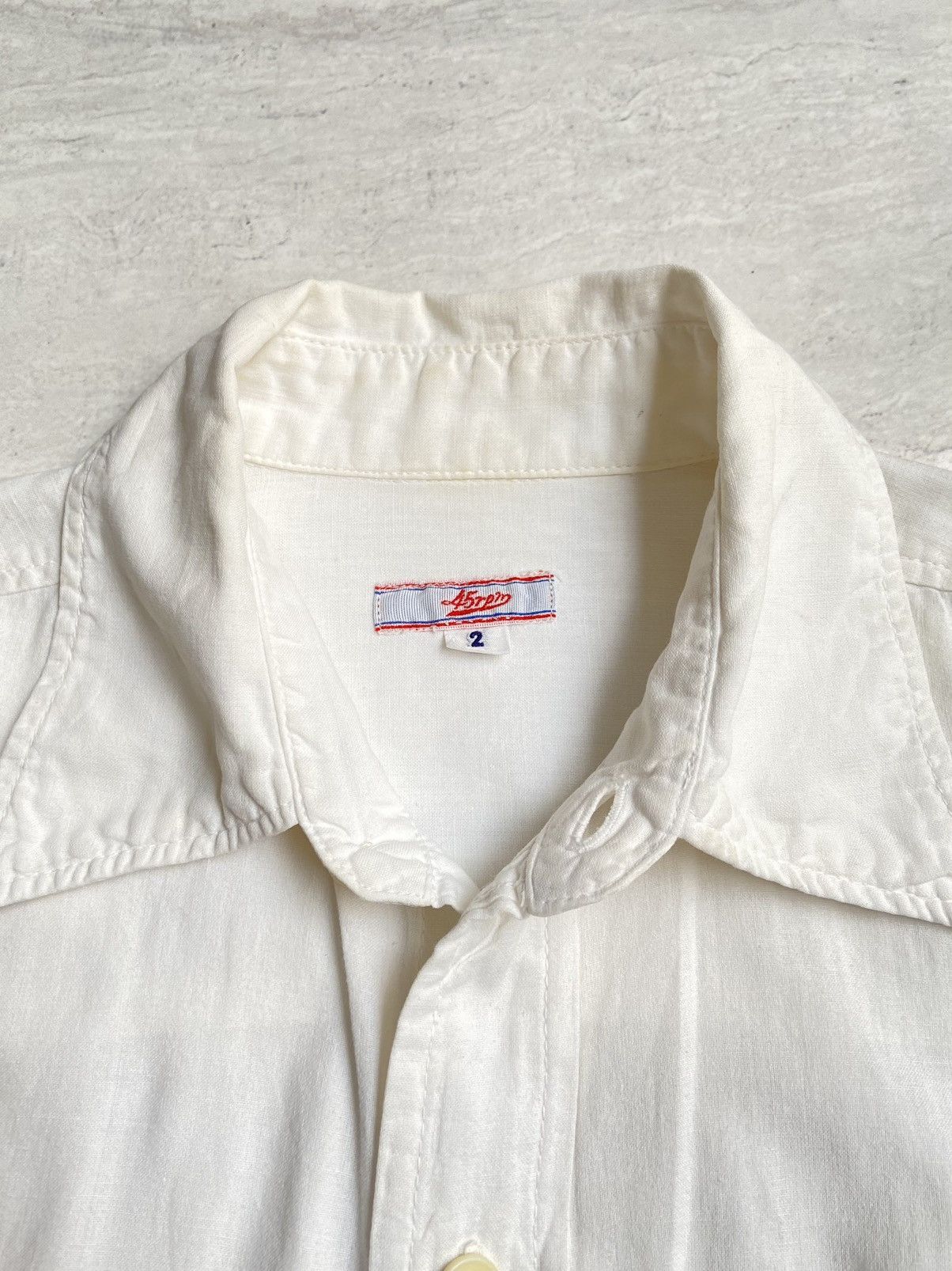 45rpm 45RPM White Shirt Size US L / EU 52-54 / 3 - 10 Thumbnail