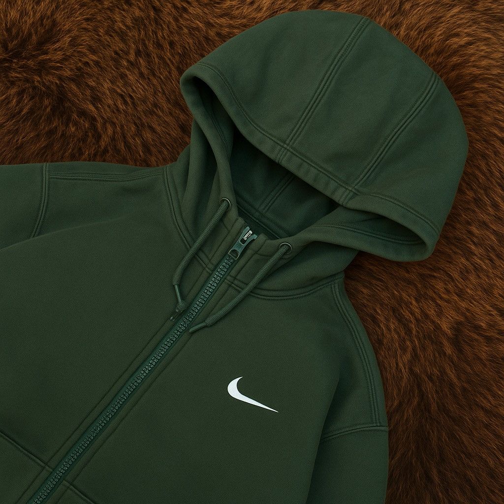 Nike × Vintage NIKE BOXY DRILL Y2K VINTAGE RARE ZIP HOODIE Size US M / EU 48-50 / 2 - 2 Thumbnail