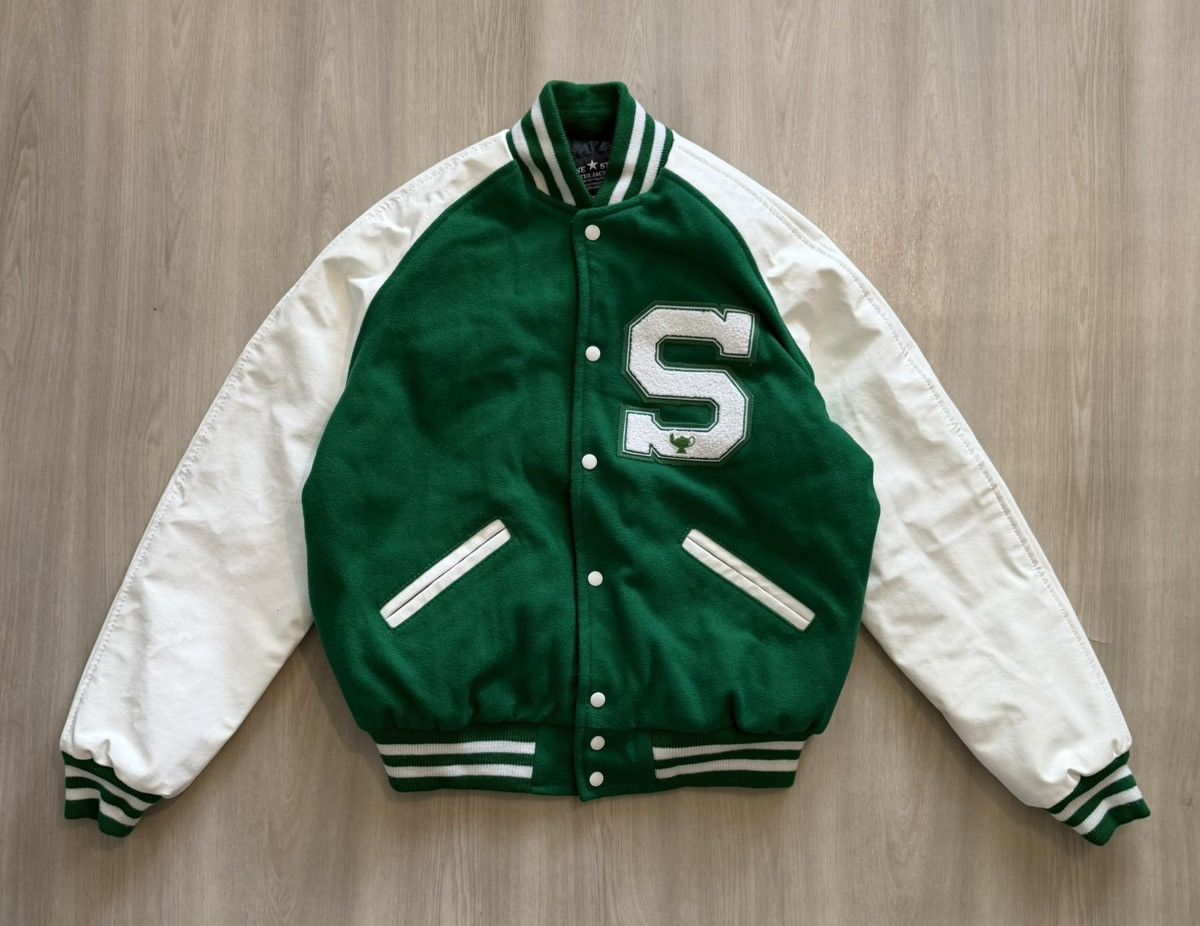 Vintage Texas Star Green Letterman Varsity Jacket Sz L Wool Size US L / EU 52-54 / 3 - 1 Thumbnail