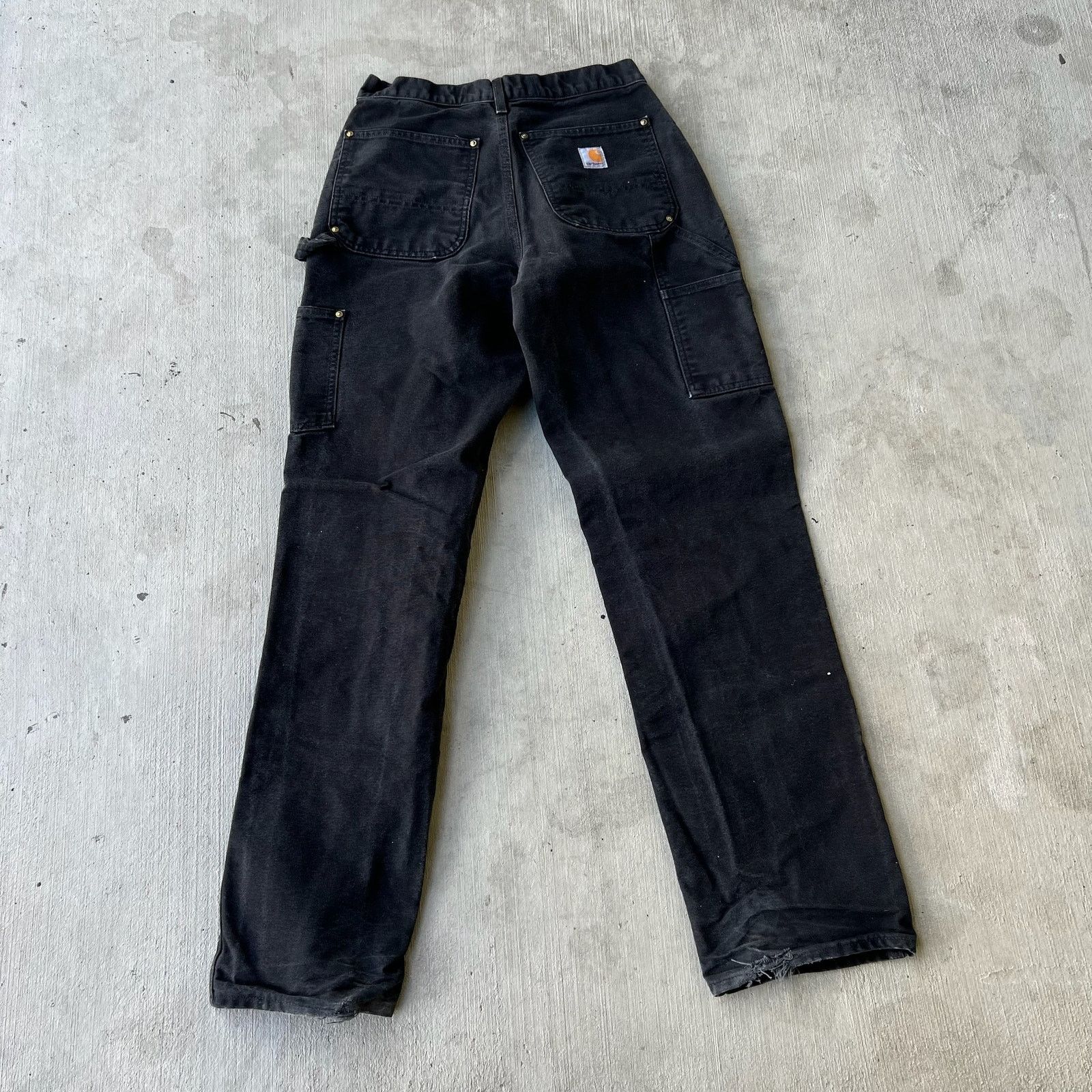 Carhartt × Vintage Carhartt black double knee work wear carpenter pants Size US 29 - 4 Thumbnail