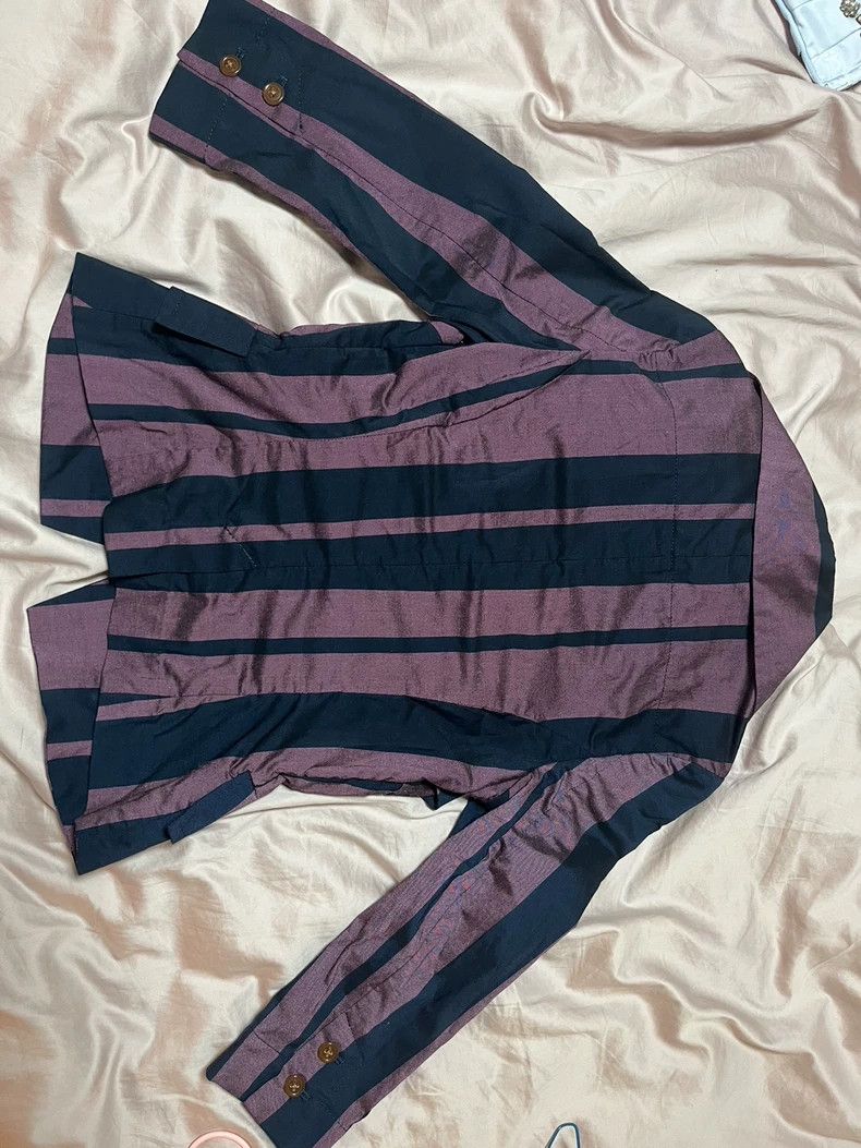 Vivienne Westwood Vivienne Westwood Seven-eighths sleeve purple striped suit Size M / US 6-8 / IT 42-44 - 3 Thumbnail