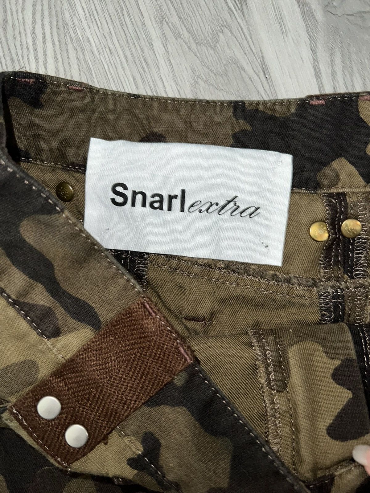 Japanese Brand Camo print flap pocket cargo mini skirt 🔋🖤 Size 25" / US 0 / IT 36 - 7 Thumbnail