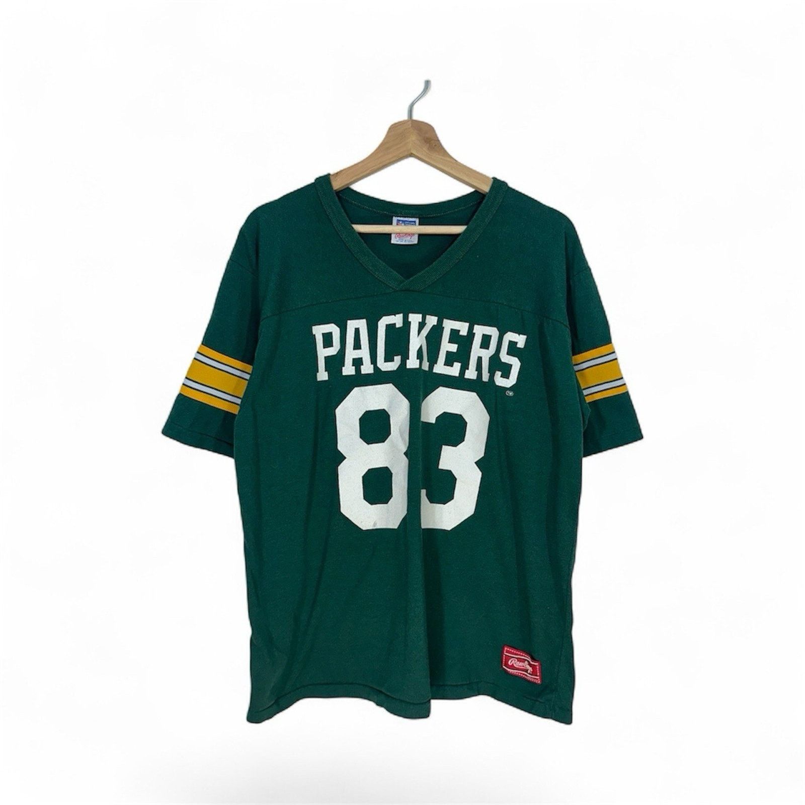 Riddell Vintage Green Bay Packers Rawlings Jersey Shirt Size XL Size US XL / EU 56 / 4 - 1 Thumbnail