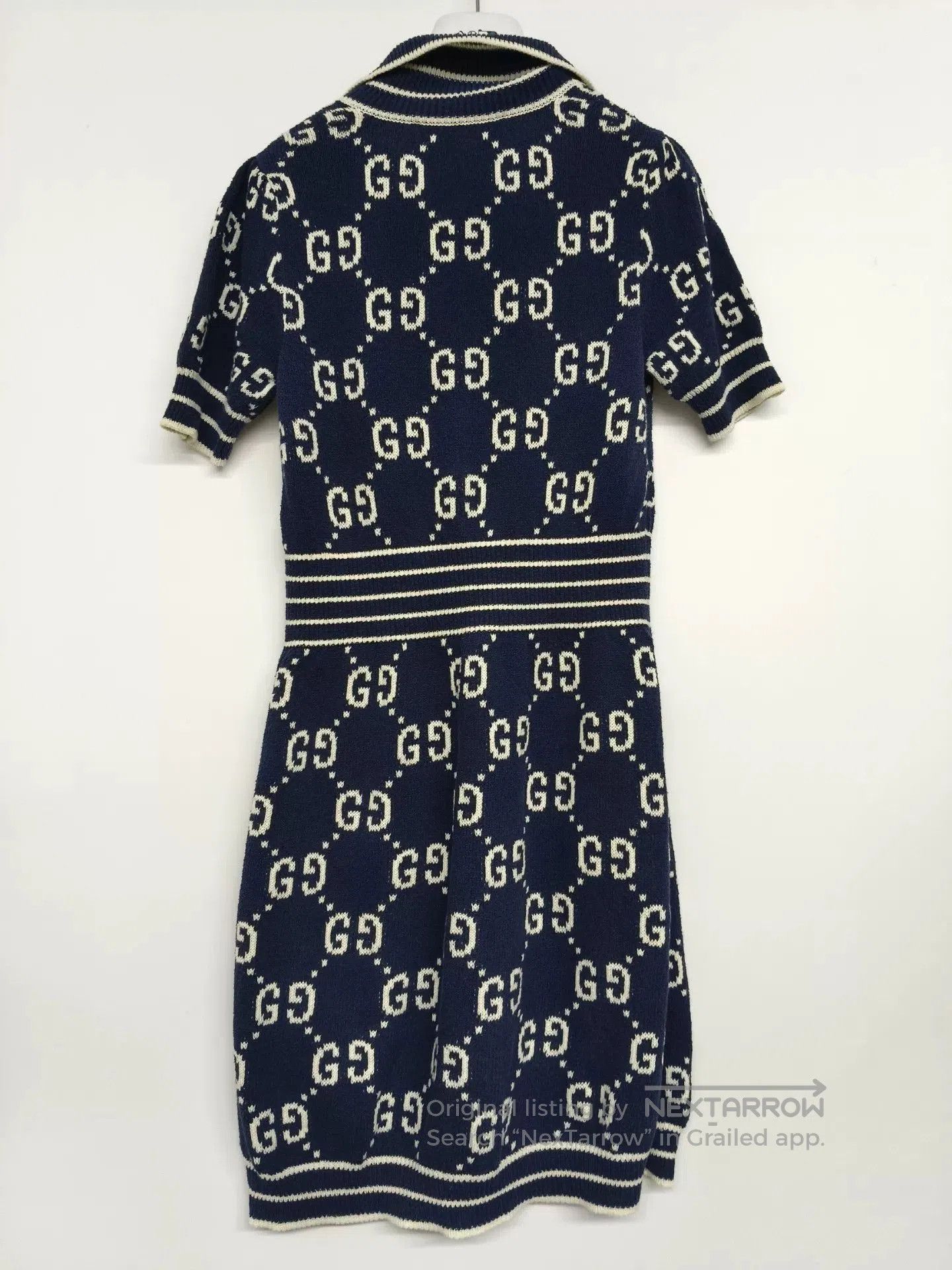 Gucci Gucci Blue GG Pattern Short Sleeve Dress. Size XS / US 0-2 / IT 36-38 - 2 Thumbnail