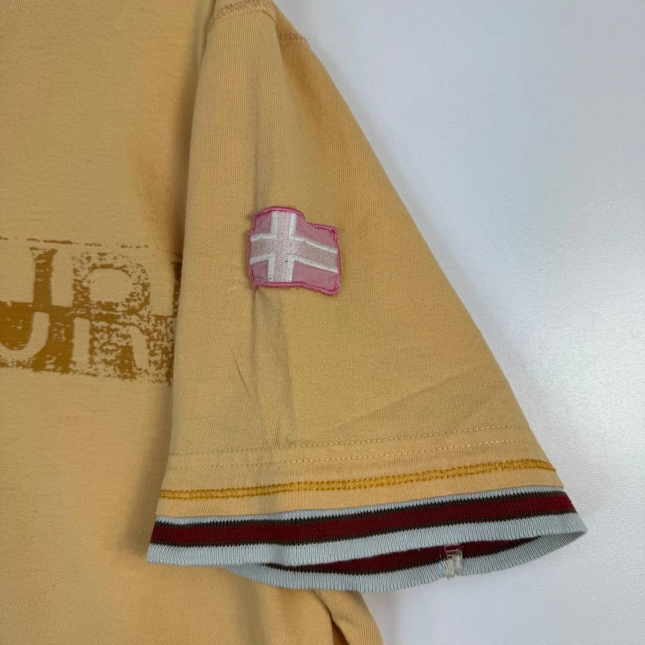 Napapijri Napapijri Graphic Logo T-Shirt Beige Mens Size L Size US L / EU 52-54 / 3 - 3 Thumbnail