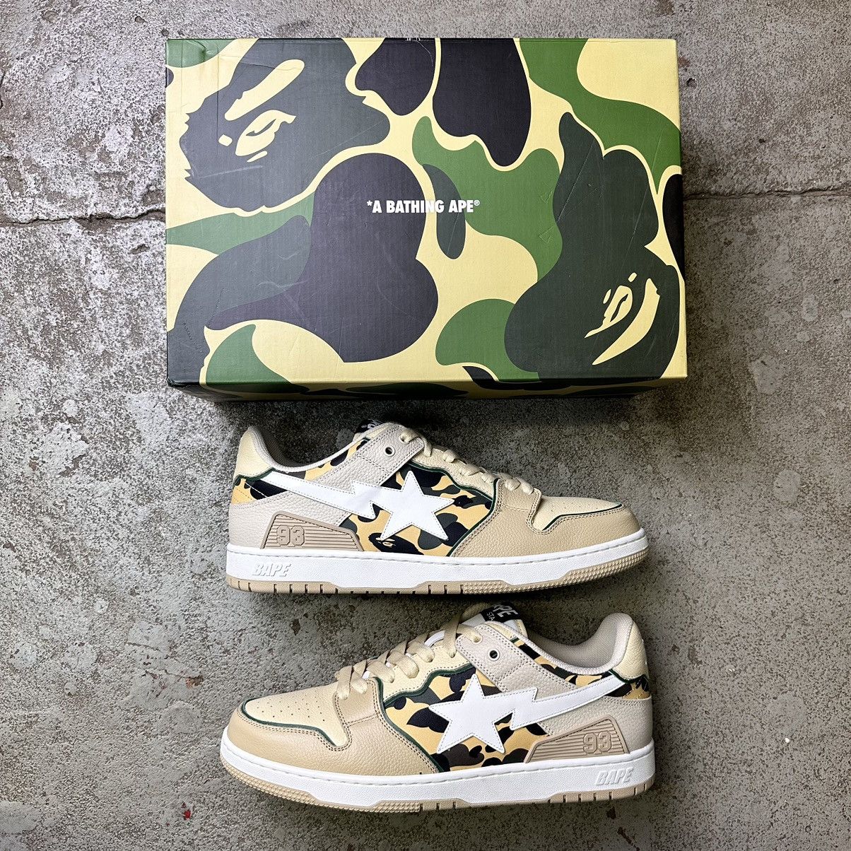 image of Bape Sk8Sta 4 ‘Beige Camo’ Shoes, Men's (Size 13)