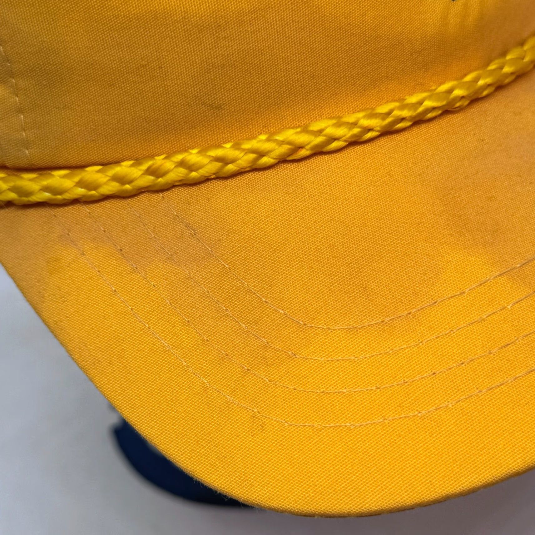 Roper VINTAGE Baylor University Yellow Roper Snapback Hat College Cap Sportcap Men Adjustable Canvas Cotton Breathable Lightweight 90s Logo Stained Bill Size ONE SIZE - 4 Thumbnail