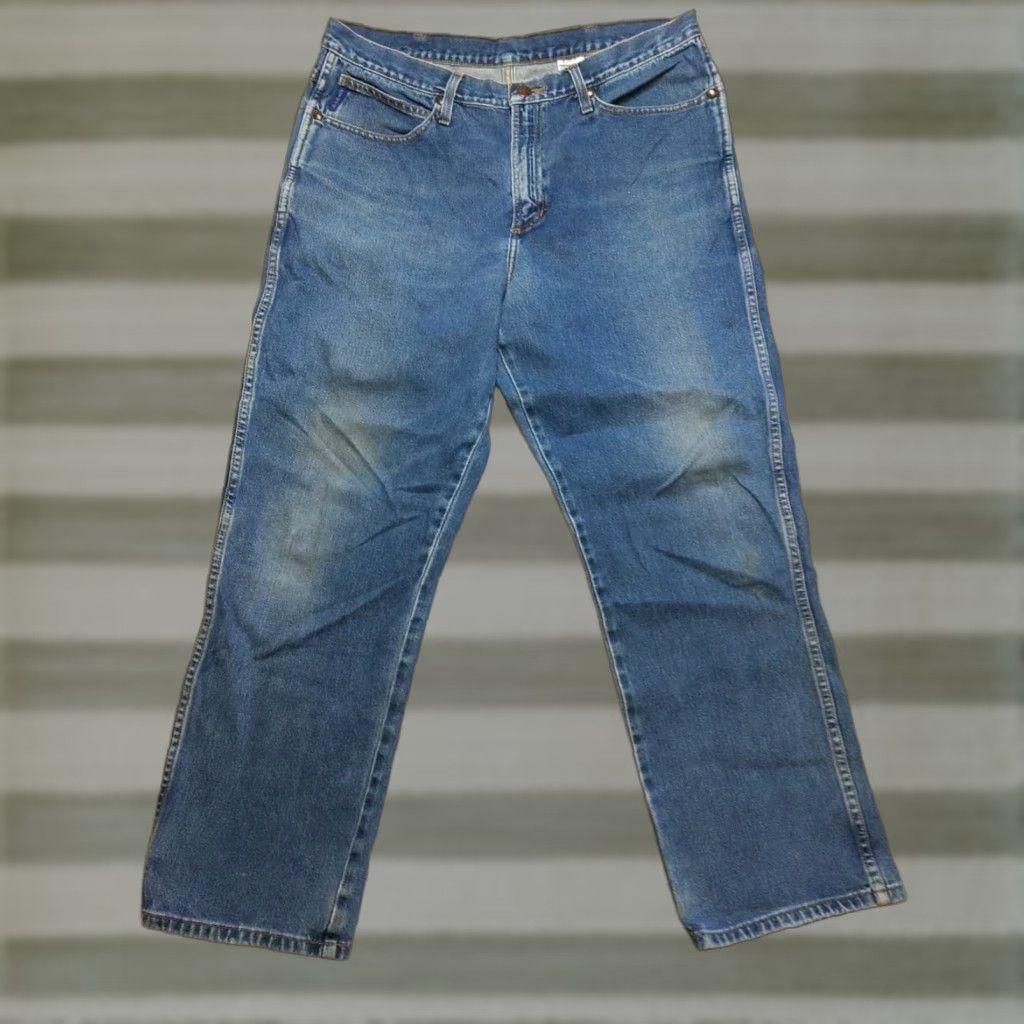 Vintage Cinch Rocky Mtn Jeans Western Blue Regular 38X30 Denim 5-Pocket Jeans Men's Size 38 Medium Wash Jeans Size US 38 / EU 54 - 1 Thumbnail