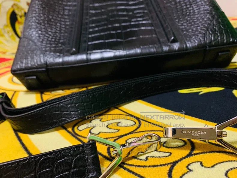 Givenchy Givenchy Main Line Pure Crocodile Leather Texture Men's Br Size ONE SIZE - 8 Thumbnail