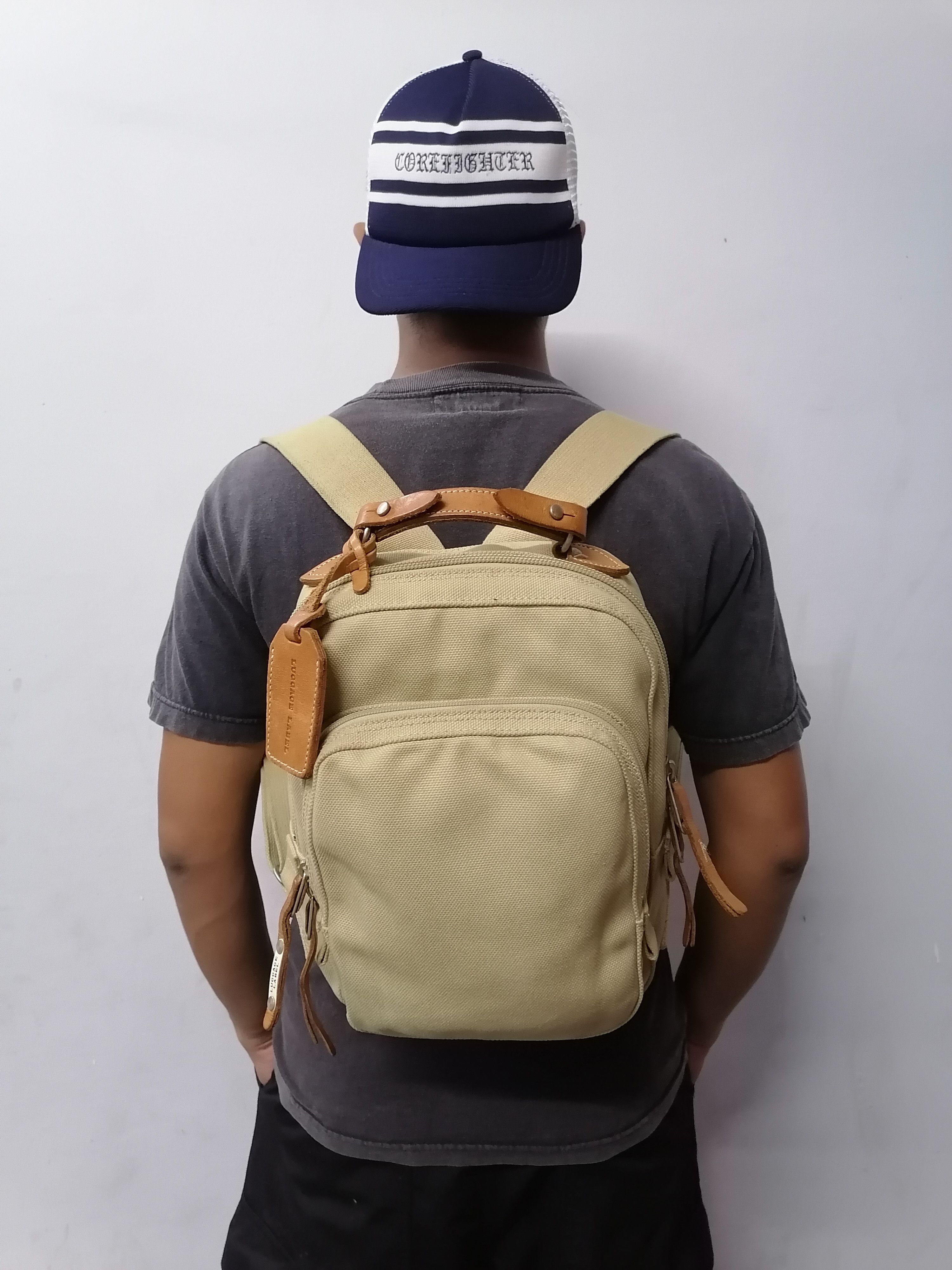 Japanese Brand × Porter Luggage Label Japan Yoshida & Co Heavy Cotton Bagpack Size ONE SIZE - 1 Thumbnail