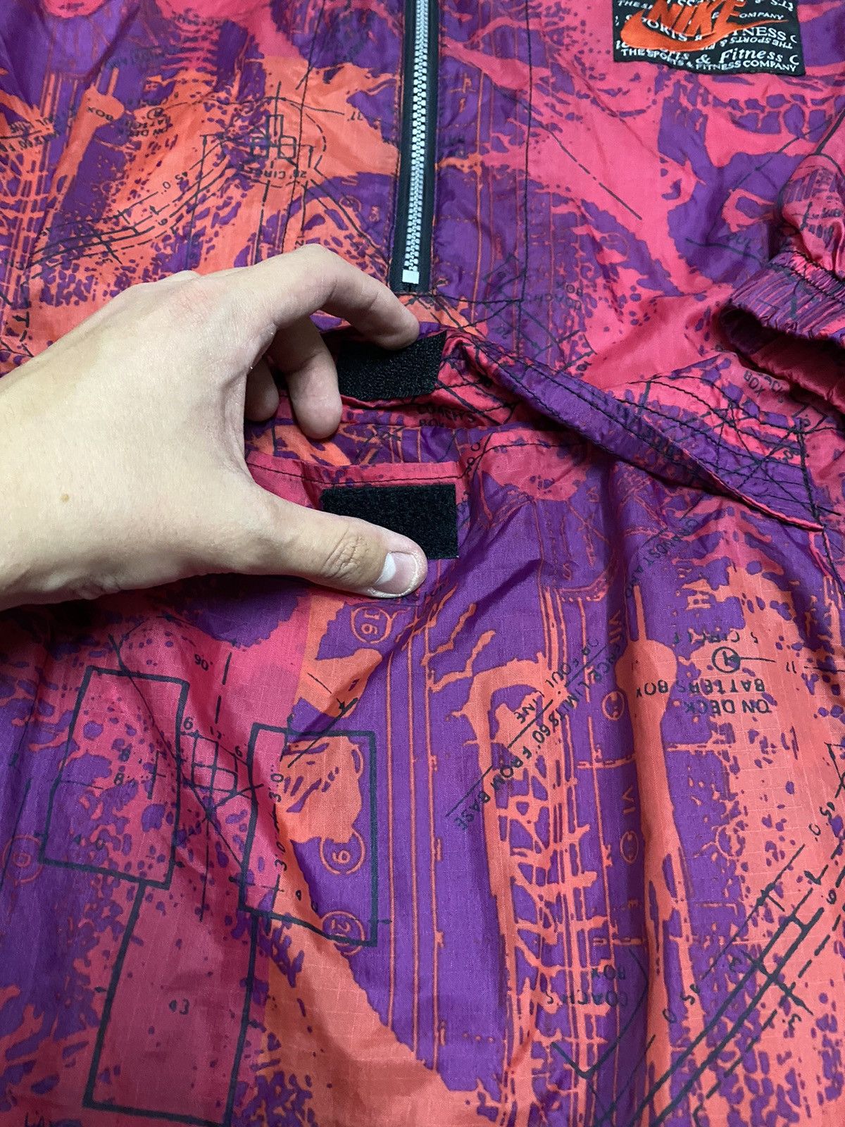 Nike × Vintage Vintage 90s Nike Windbreaker Anorak Half Zip Retro Jacket Size US XL / EU 56 / 4 - 8 Thumbnail