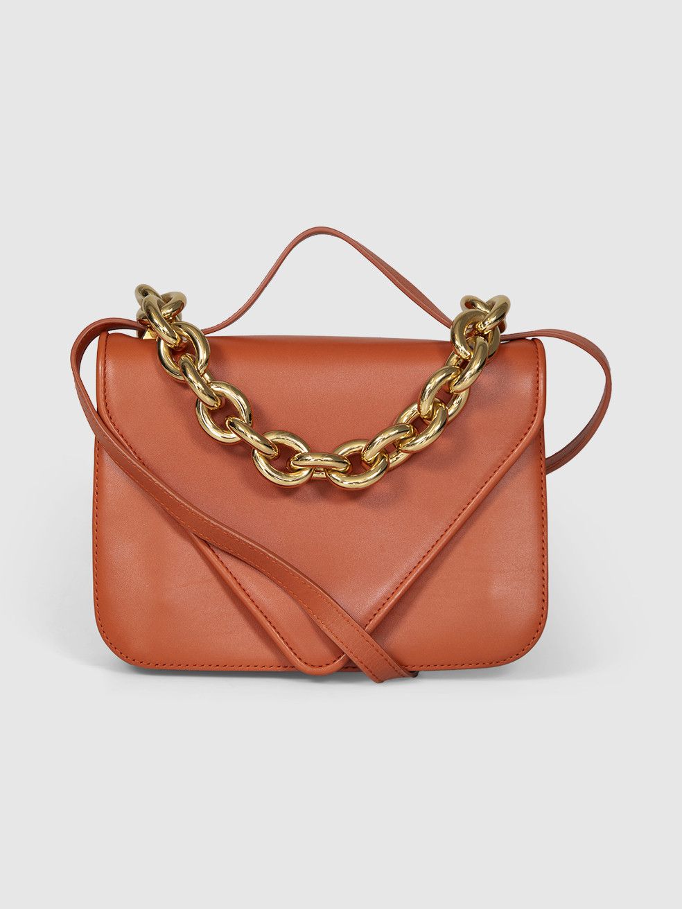 Bottega Veneta Brown Leather Mount Chain Shoulder Bag Size ONE SIZE - 1 Thumbnail
