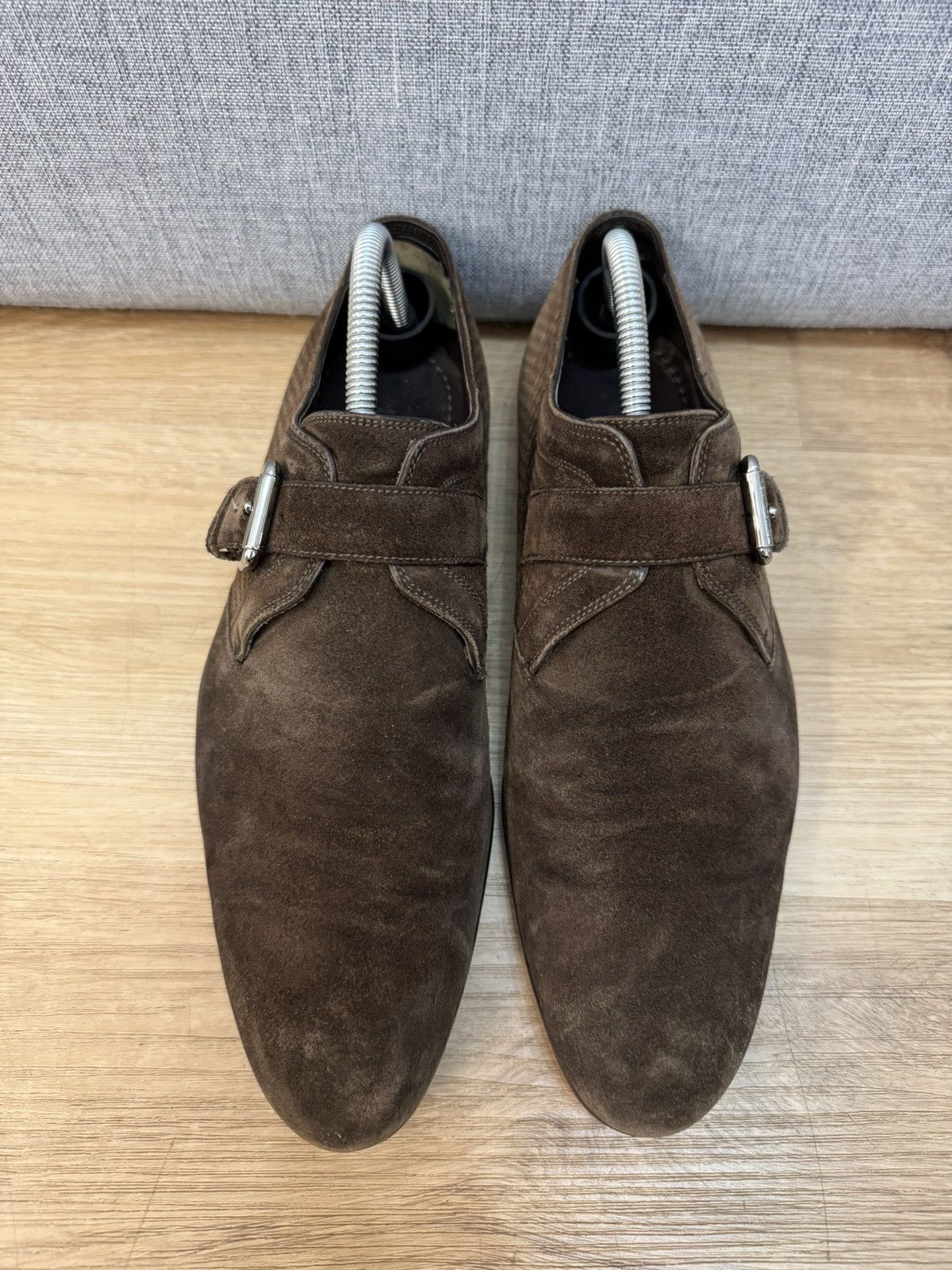 Louis Vuitton Louis Vuitton Paris Brown Suede Moccasin Monk 6,5 40,5 Size US 7.5 / EU 40-41 - 4 Thumbnail