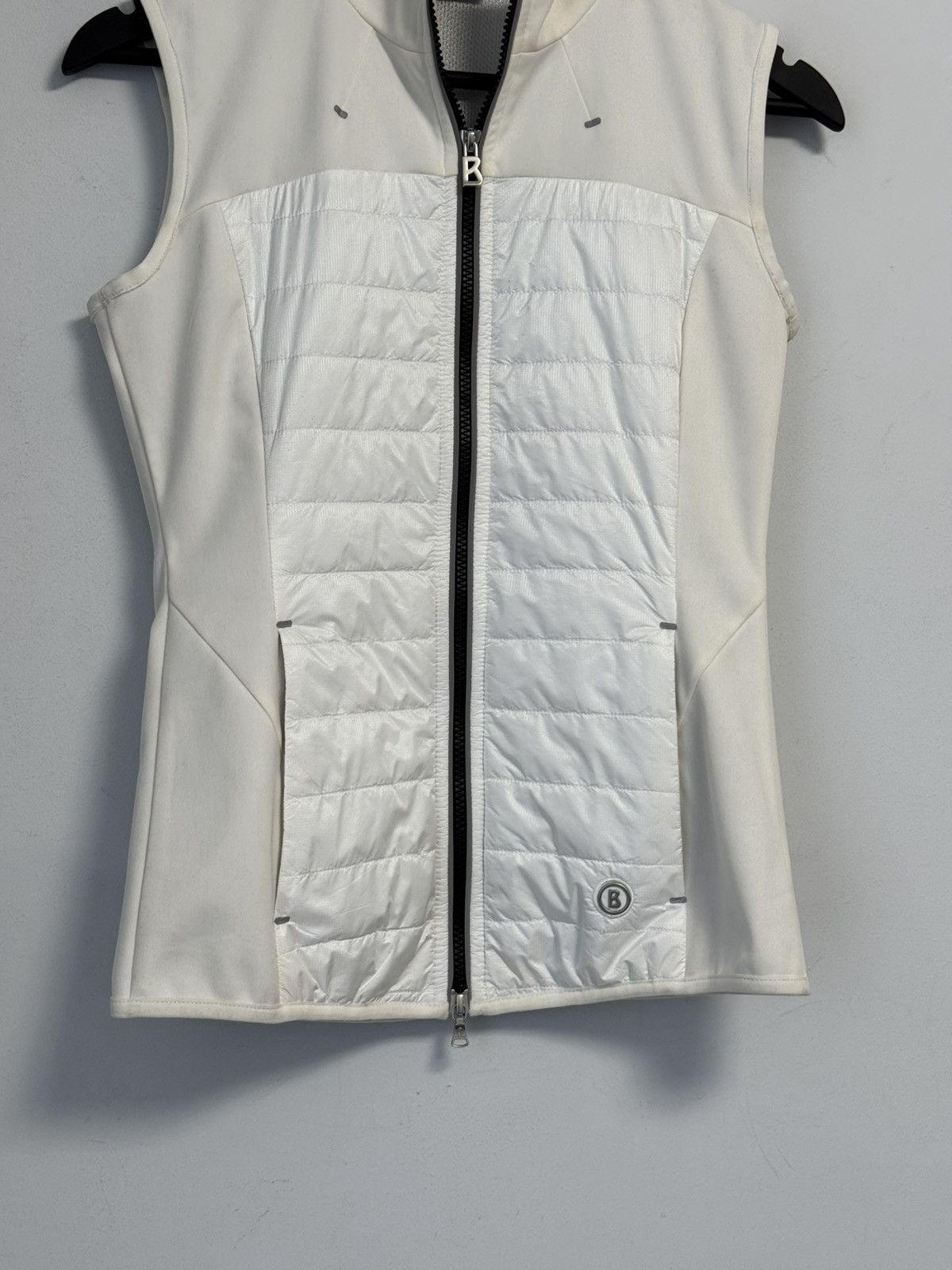 Bogner Women’s Bogner White Quilted Golf Vest Sleeveless Full Zip Size S / US 4 / IT 40 - 3 Thumbnail