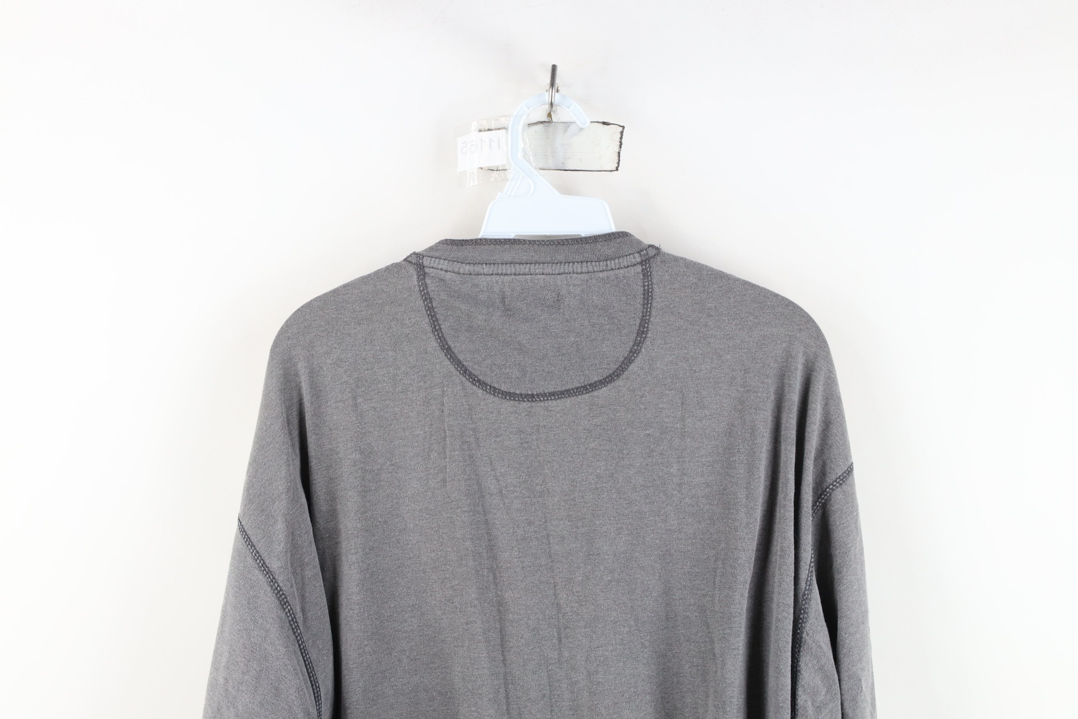 Vintage Vintage 90s Streetwear Stonewash Long Sleeve Henley T-Shirt Size US XL / EU 56 / 4 - 12 Thumbnail