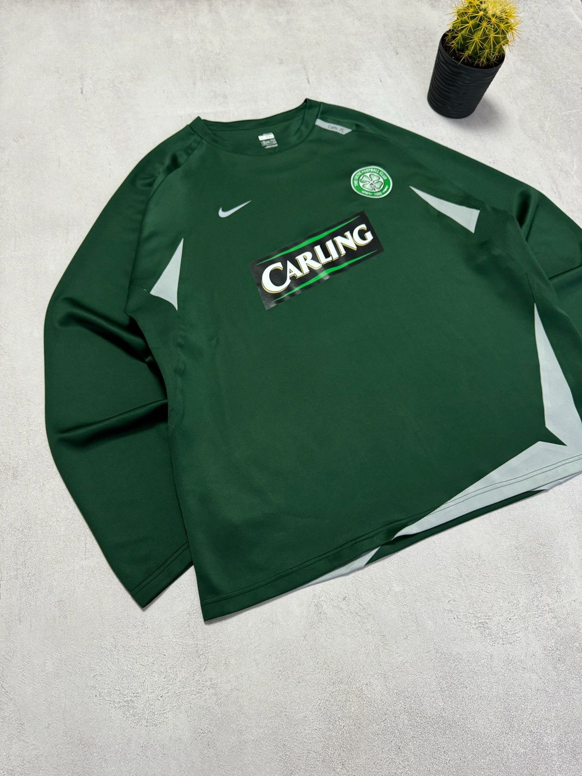 Nike × Vintage Vintage Nike Celtic FC Sweatshirt Crewneck Long Sleeve 90s Size US XXL / EU 58 / 5 - 2 Thumbnail