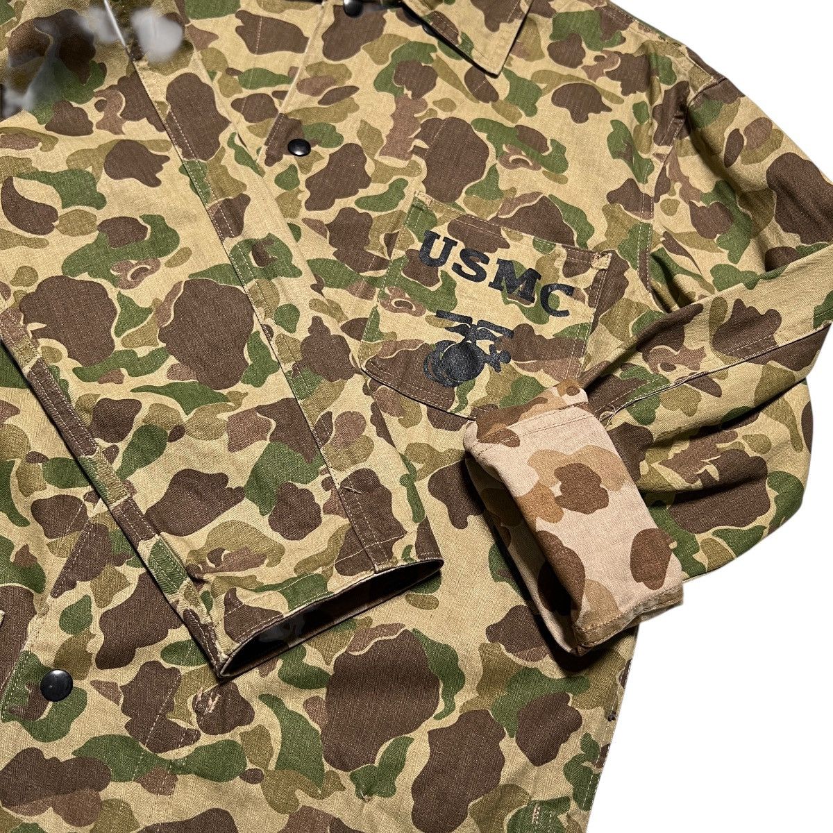 Vintage 🔥 VINTAGE REPRO USMC FROGSKIN REVERSIBLE MILITARY JACKET Size US S / EU 44-46 / 1 - 12 Thumbnail