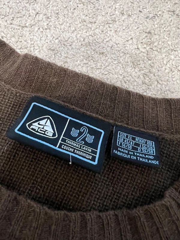 Nike × Nike ACG Sweater Nike Acg XL vintage Lana wool len rare Size US XL / EU 56 / 4 - 4 Thumbnail
