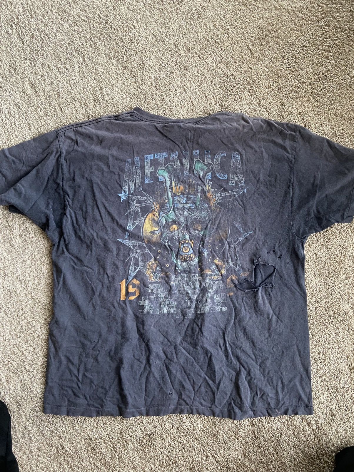 Band Tees × Metallica × Vintage 1997 Metallica Tour Tee Size US XXL / EU 58 / 5 - 2 Thumbnail