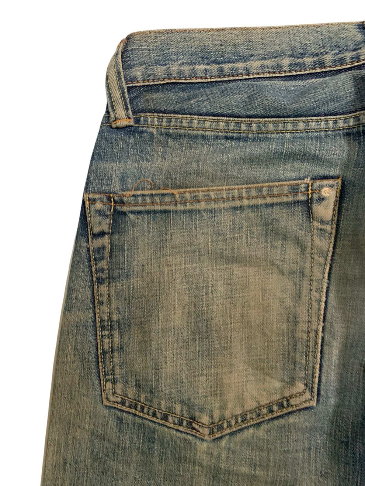 If Six Was Nine × Japanese Brand RARE💥ACOUSTIC SELVEDGE FADED&RUSTY JAPANESE DISTRESSED DENIM Size US 31 - 13 Thumbnail