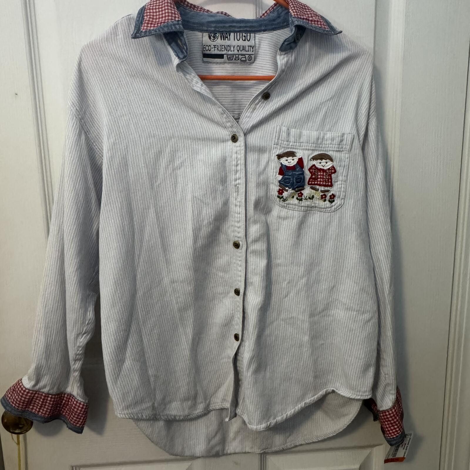 Other WAY TO GO Eco-Friendly Embroidered Shirt Size M / US 6-8 / IT 42-44 - 1 Thumbnail