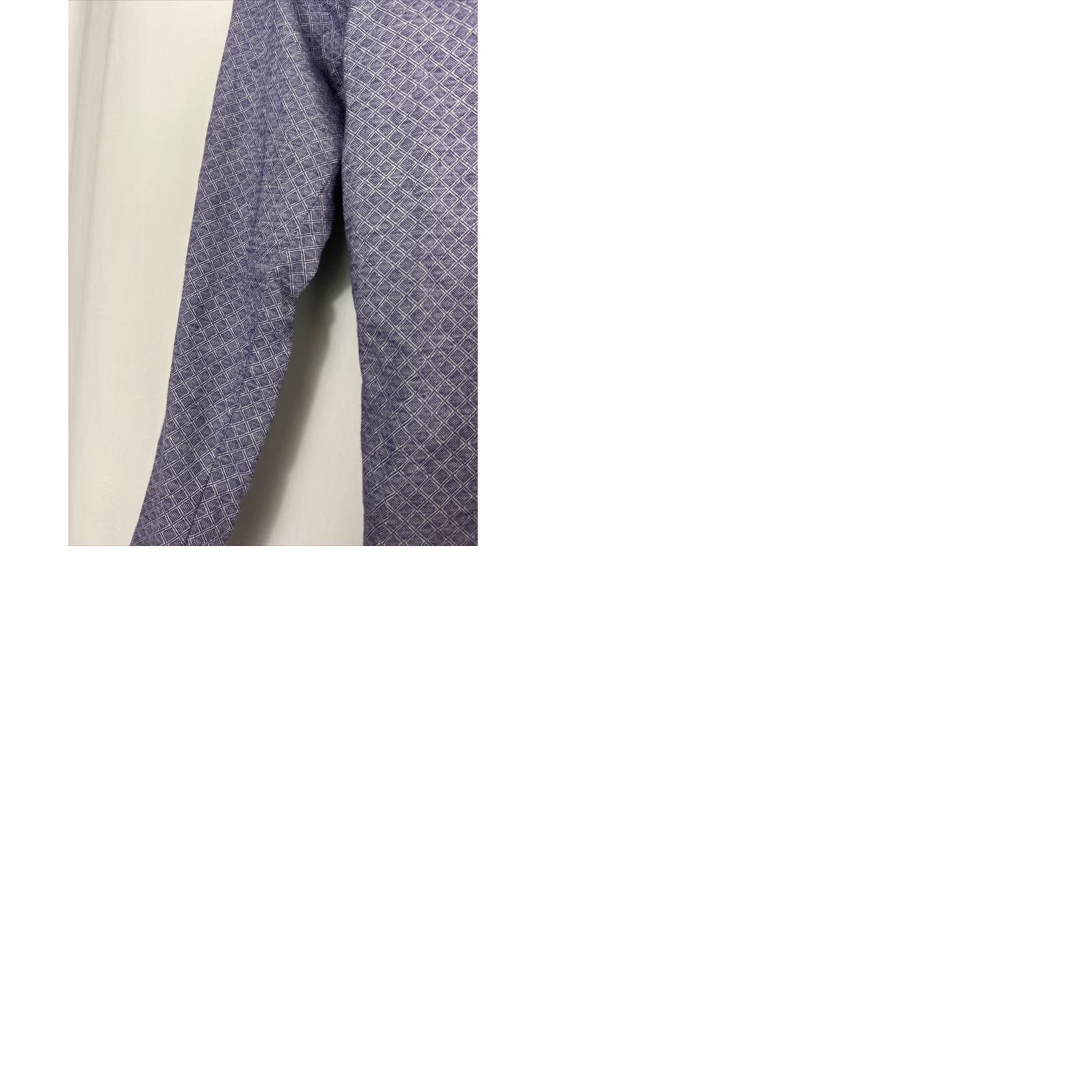 Robert Graham Robert Graham Mens Polo Long Sleeve Shirt Classic Fit Geometric Purple M Size US M / EU 48-50 / 2 - 10 Thumbnail