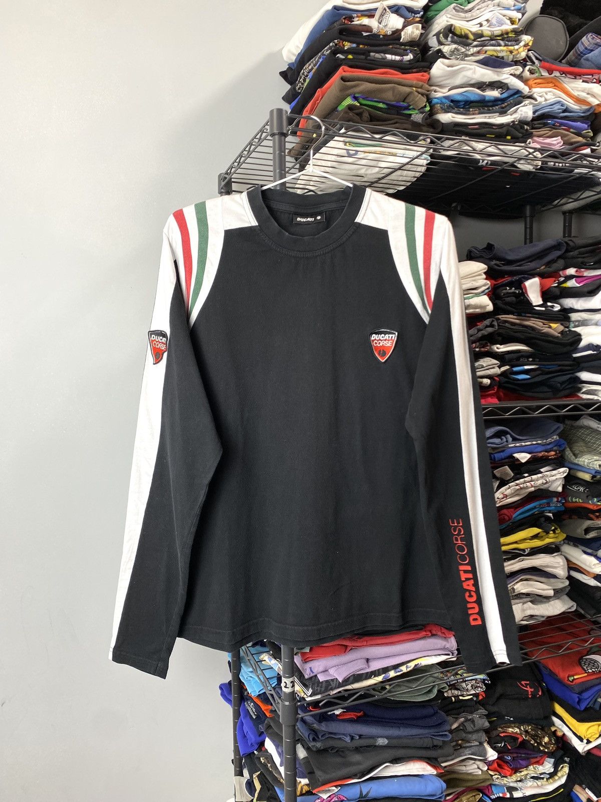 Ducati Vintage 90’s Ducati Corse Racing Longsleeve Suzuki Honda Size US M / EU 48-50 / 2 - 1 Thumbnail