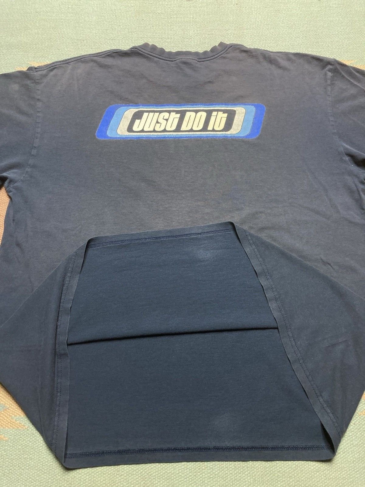 Vintage graphic t shirt Nike swoosh check logo just do it faded XL Size US XL / EU 56 / 4 - 10 Thumbnail