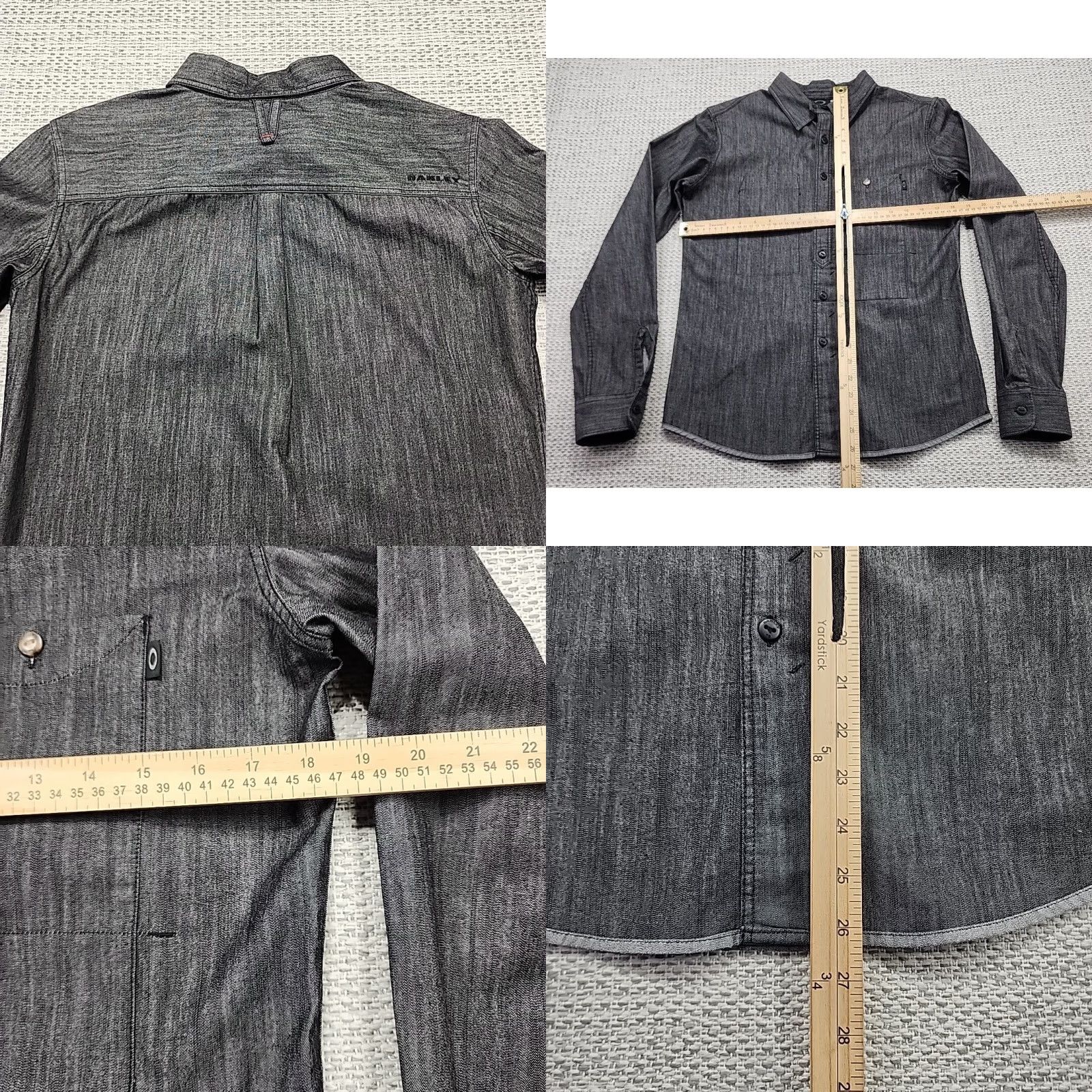 Oakley Oakley Button-Up Shirt Mens Small Gray Long Sleeve Plush Flannel Casual Size US S / EU 44-46 / 1 - 8 Thumbnail
