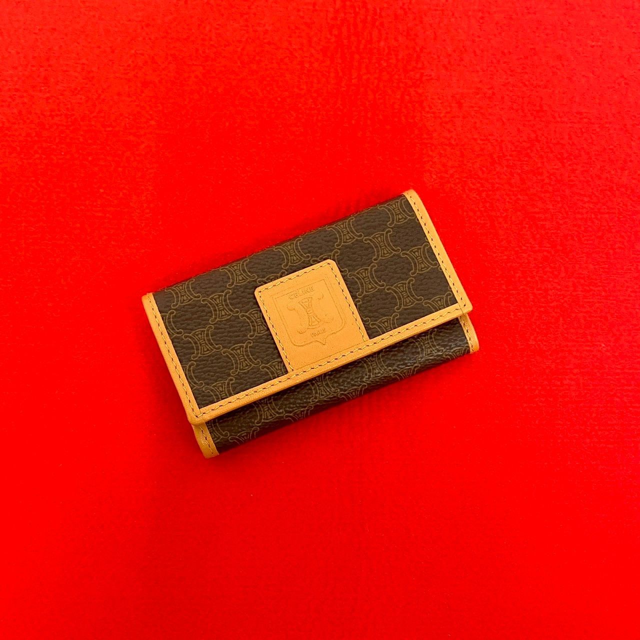 Celine Celine Celine Macadam Blazon Trionphe Leather Key Case Leather Key case DUTY FREE for USA Size ONE SIZE - 1 Thumbnail