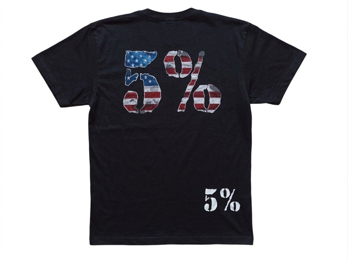 Alstyle Rich Piana 5% Nutrition Double Sided US Flag Vintage Tee L Size US L / EU 52-54 / 3 - 2 Thumbnail