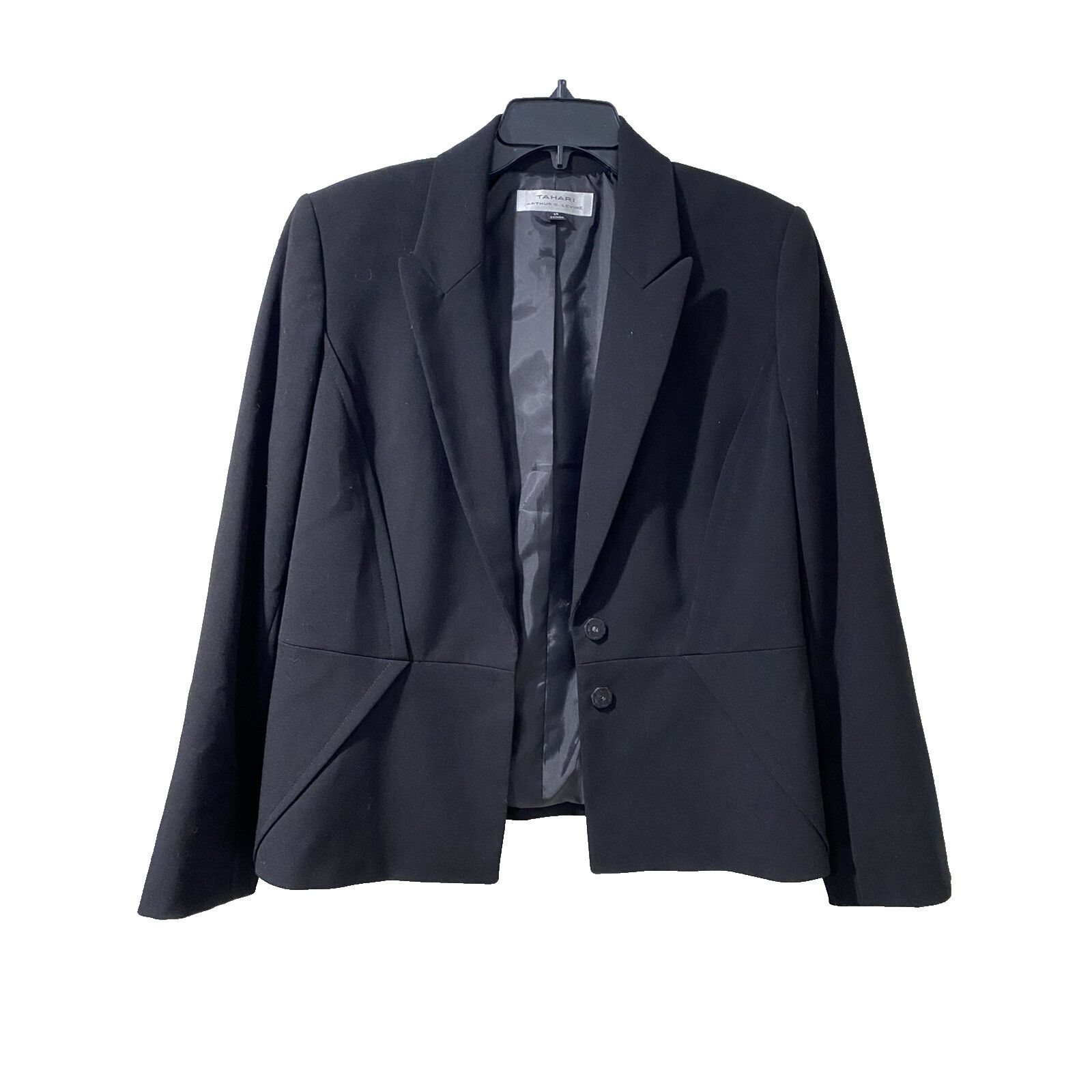 & Other Stories Tahari Black Women Blazer Size 14 A001740 Size XL / US 12-14 / IT 48-50 - 3 Thumbnail