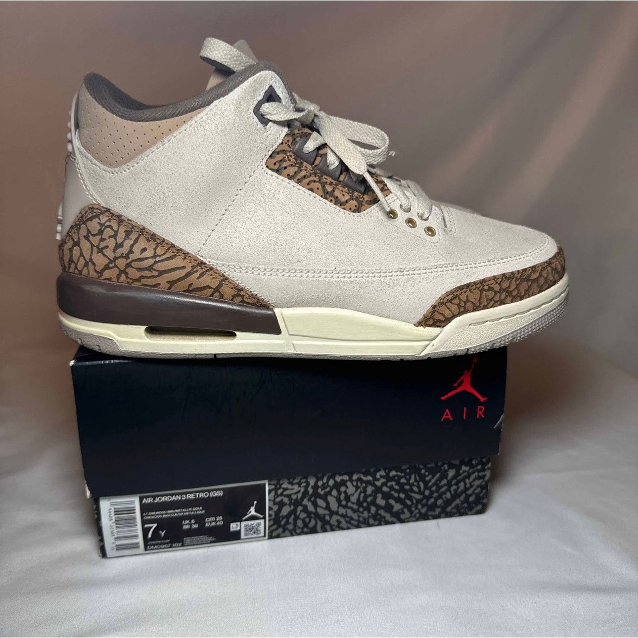 Jordan Brand × Nike Size 6.5 - Nike Air Jordan 3 Retro GS Palomino Men's Shoes Size US 6.5 / EU 39-40 - 1 Thumbnail