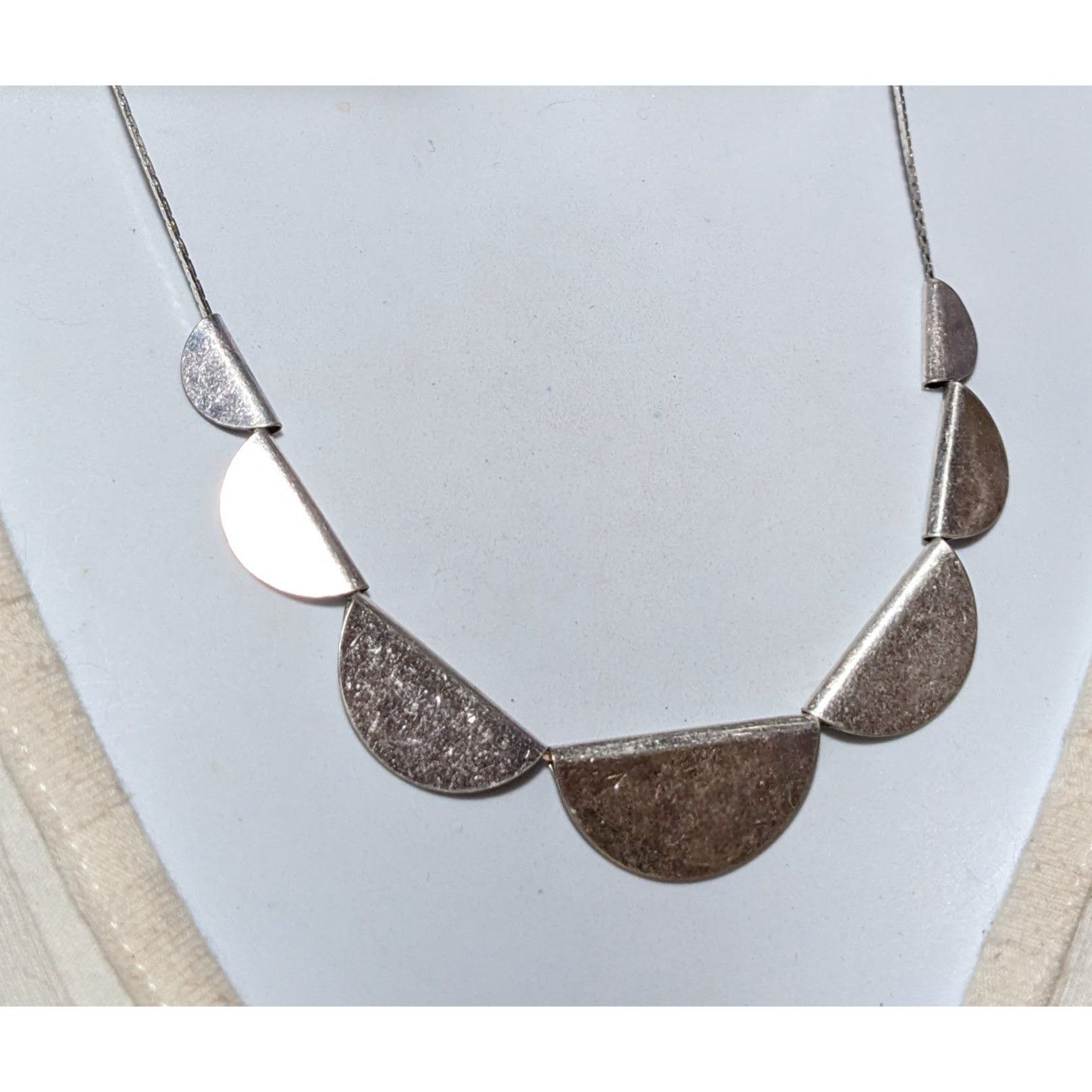 Other Geometric Half Circle Silver Charm Necklace Size ONE SIZE - 6 Thumbnail