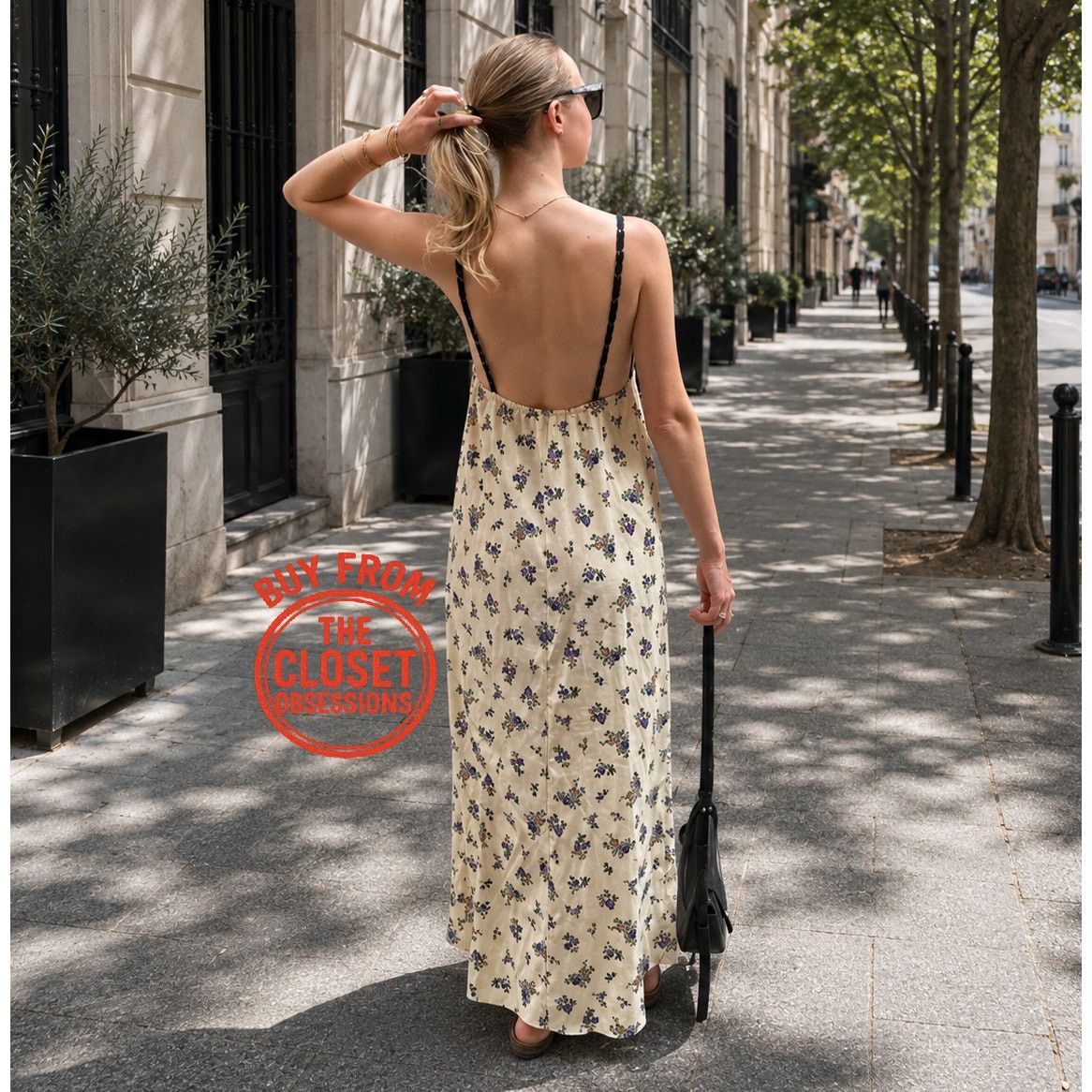 Zara Zara Floral Satin Maxi Slip Dress NWT Size S / US 4 / IT 40 - 4 Thumbnail