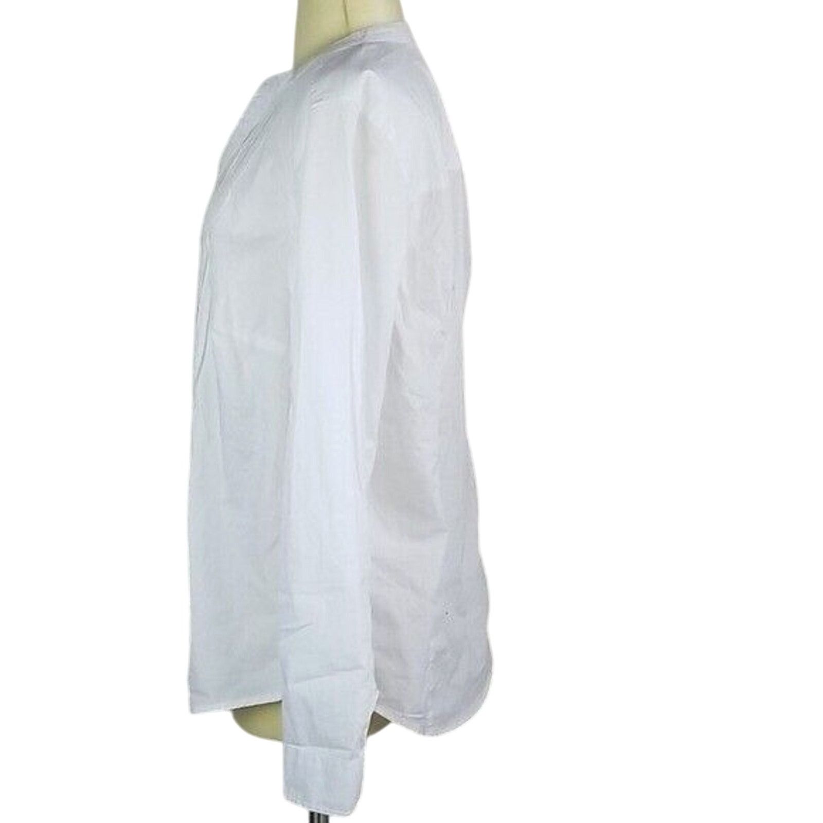 Corridor Torrid Blouse Pintuck Cotton Stretch Lightweight Minimalist Size XXS / US 00 / IT 34 - 3 Thumbnail