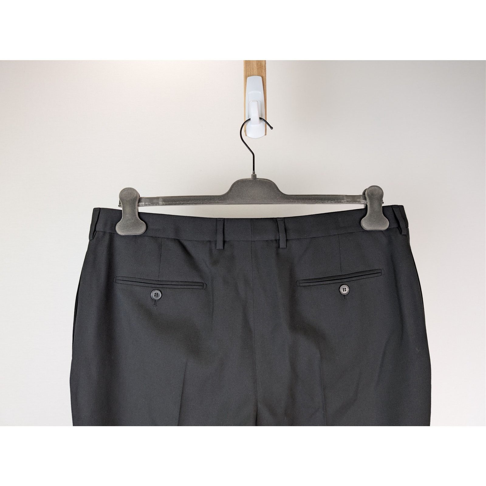 Saint Laurent Paris o1rshd1 Gabardine Fine De Laine Pantalon Casual Pants Noir Size US 38 / EU 54 - 11 Thumbnail