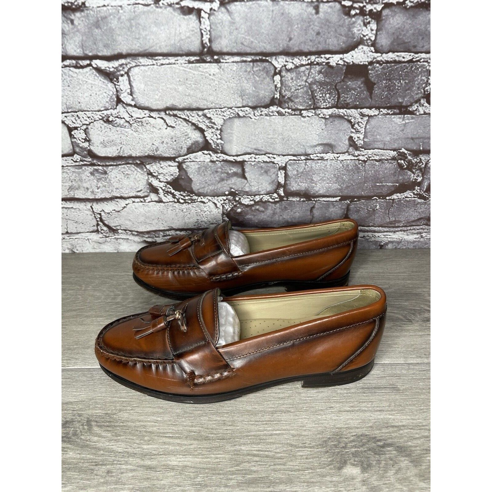 G.H. Bass & Co. G.H. Bass & Co. Brown Leather Slip On Penny Loafers Dress Sh Size US 7.5 / EU 40-41 - 22 Thumbnail