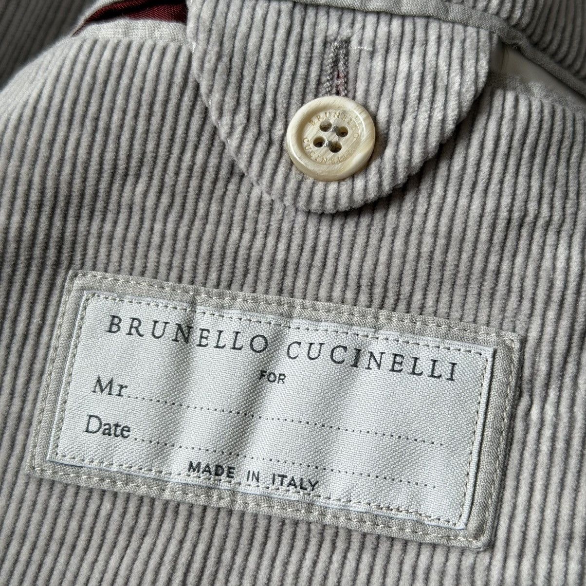 Brunello Cucinelli Brunello Cucinelli - Corduroy Blazer Jacket Size US M / EU 48-50 / 2 - 6 Thumbnail