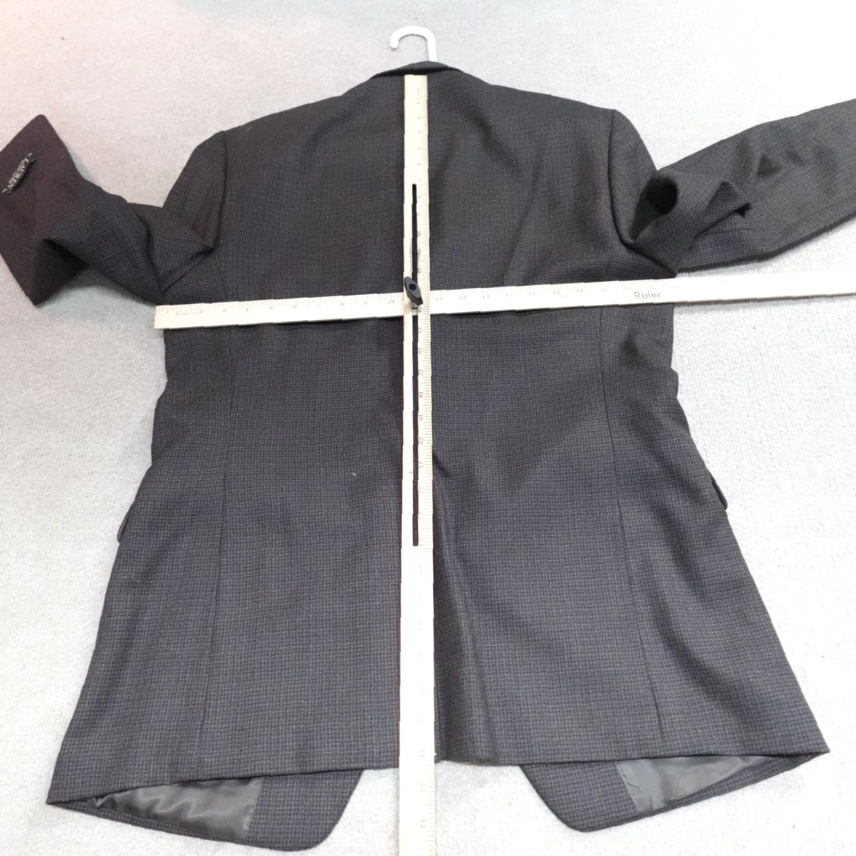 Ralph Lauren Lauren Ralph Lauren Blazer 42L Brown Blue Guncheck Plaid Wool Ultraflex NEW Size 42R - 7 Thumbnail