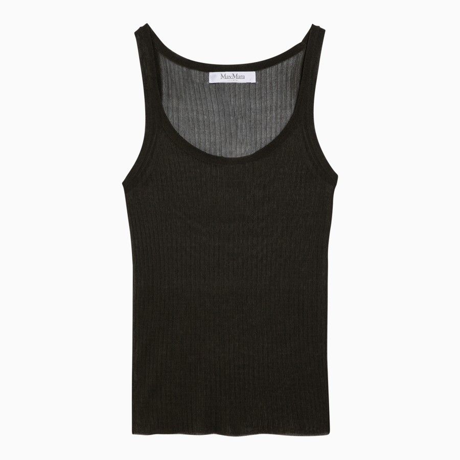 Max Mara o1d2blof0824 Tank Top in Black Size M / US 6-8 / IT 42-44 - 1 Thumbnail