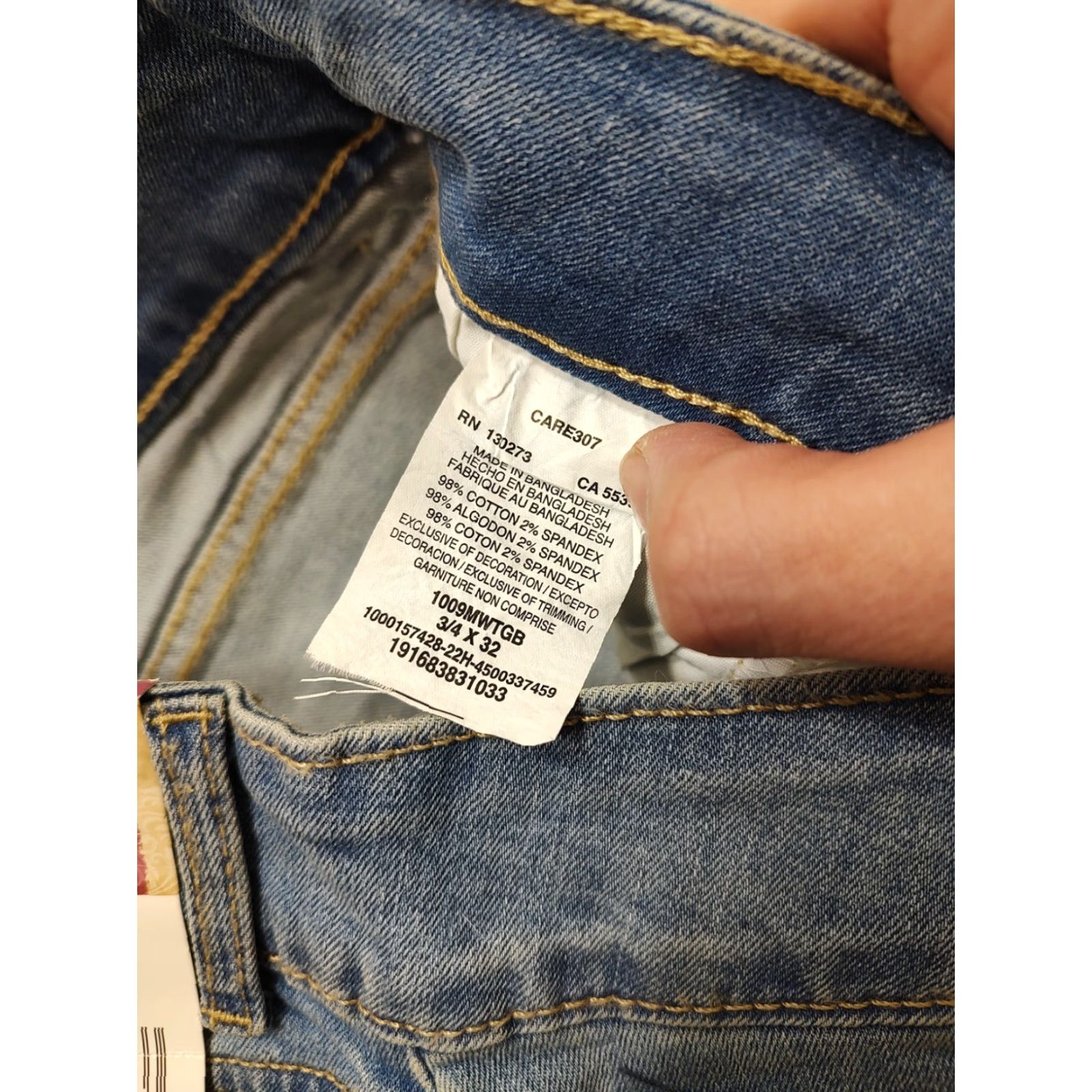 Wrangler VINTAGE Wrangler Jeans Womens 5-Pocket Straight Leg Blue Denim 28x32 Cowgirl Retro Western Womens Jeans Size 26" / US 2 / IT 38 - 7 Thumbnail