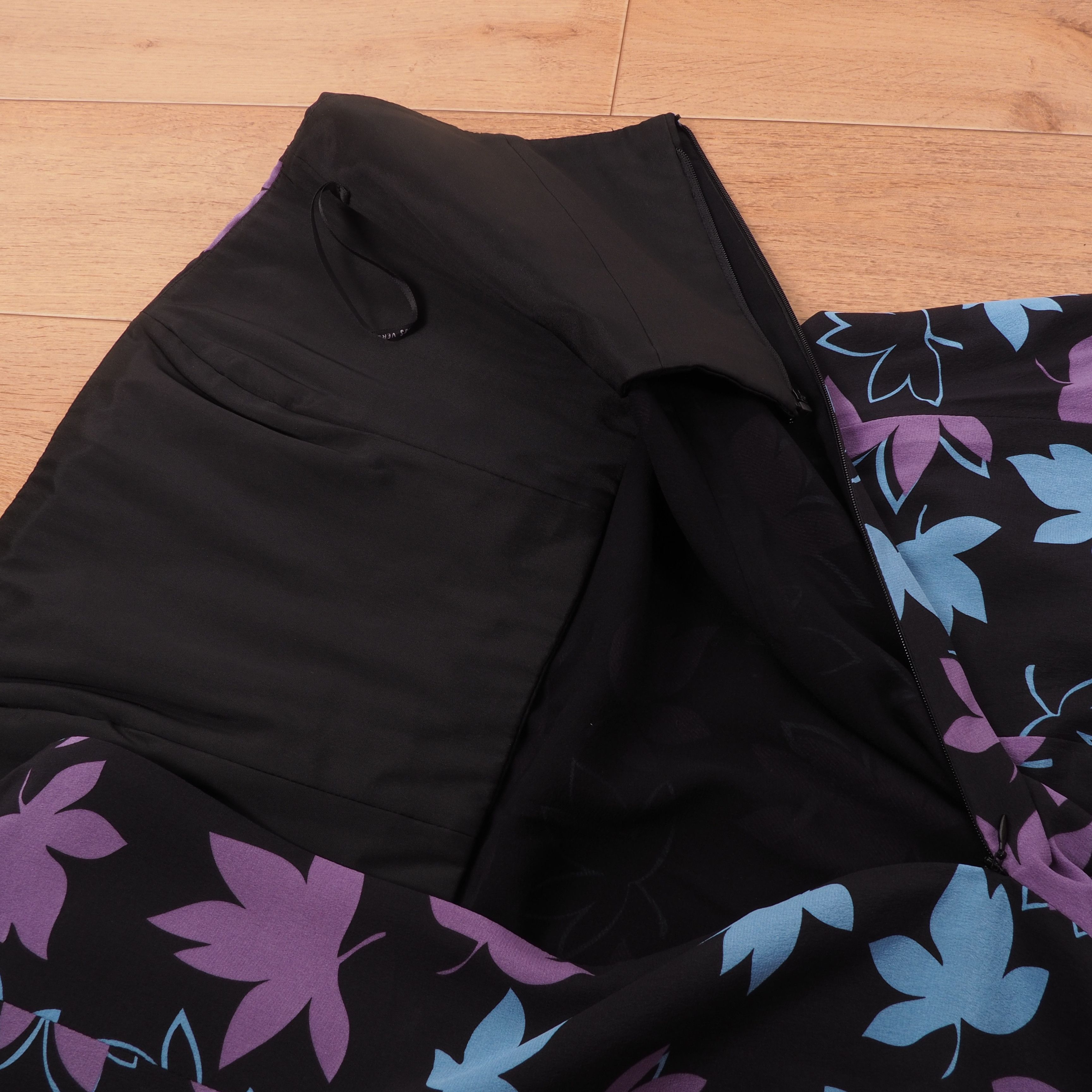 Versace × Versus Versace GIANNI VERSACE VERSUS Silk Leaves Floral Print Mini Dress Size S / US 4 / IT 40 - 8 Thumbnail