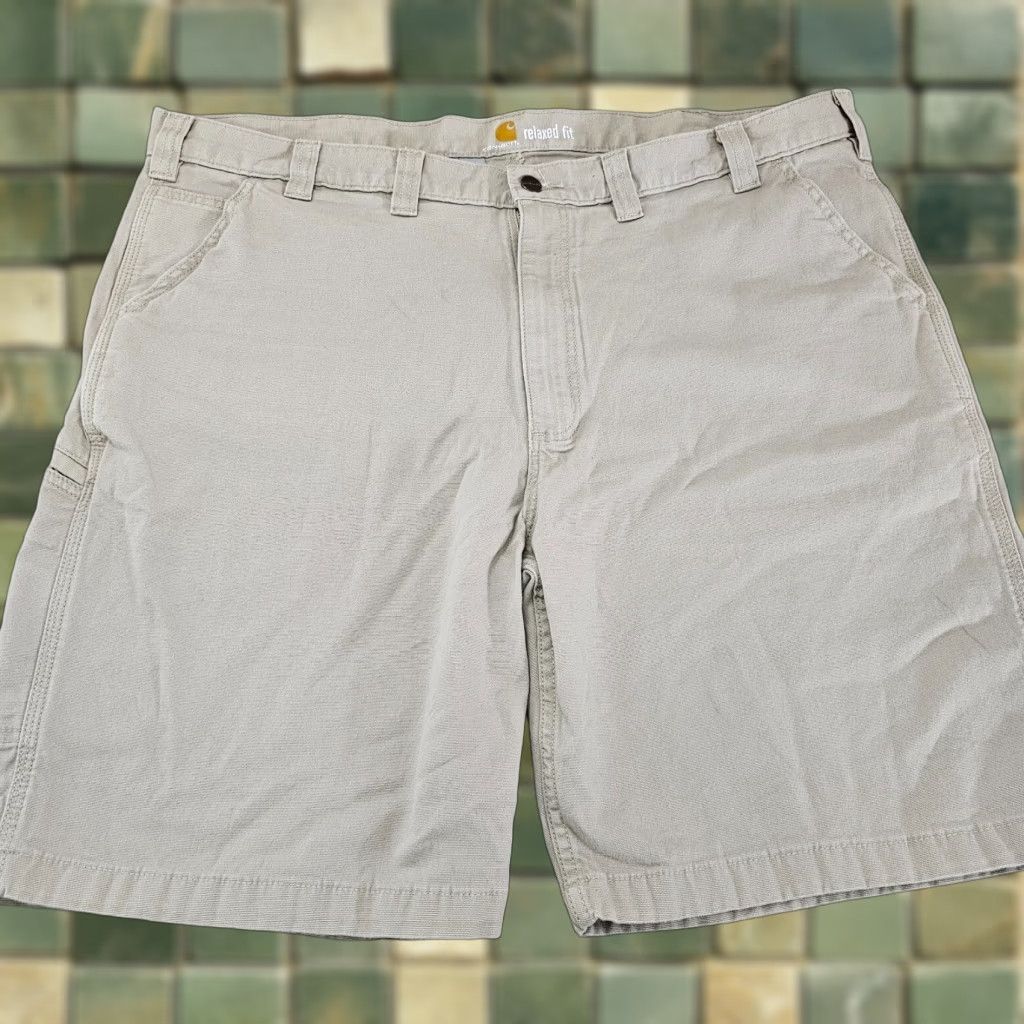 Carhartt Carhartt Cargo Shorts Mens 44 Tan Cotton Canvas Workwear Cargo Pocket Relaxed Size US 44 / EU 60 - 1 Thumbnail