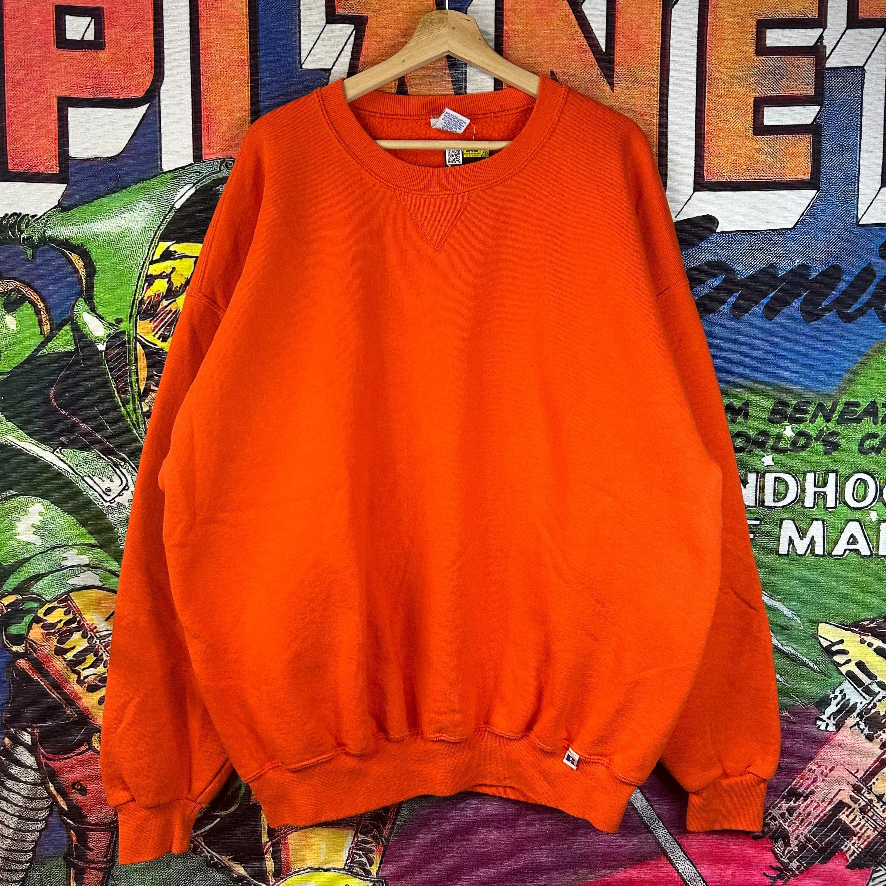 Russell Athletic Y2K Russell Athletic Orange Sweatshirt Size 2XL Size US XXL / EU 58 / 5 - 1 Thumbnail