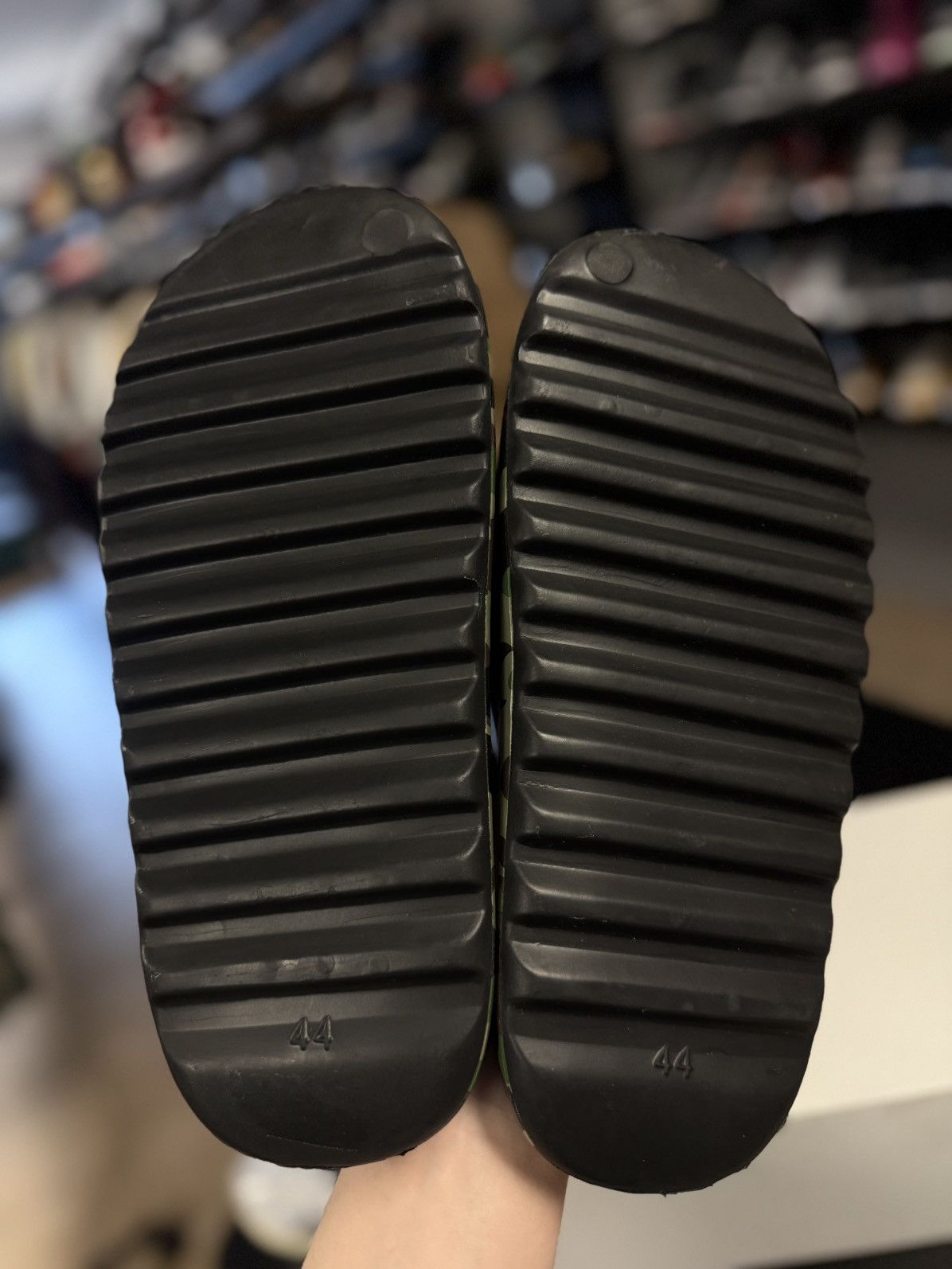 Bape Bape A Bathing Ape Green Camo Slides Size 11US Size US 11 / EU 44 - 10 Thumbnail