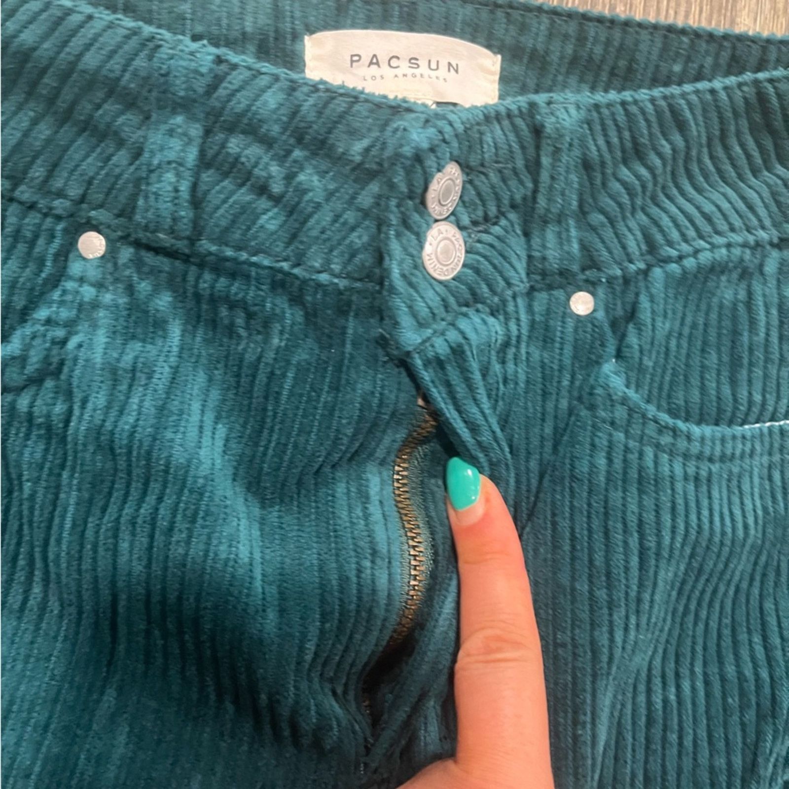 Pacsun PacSun Womens A-Line Corduroy Mini Skirt High Rise Cotton 26 Size 26" / US 2 / IT 38 - 2 Thumbnail